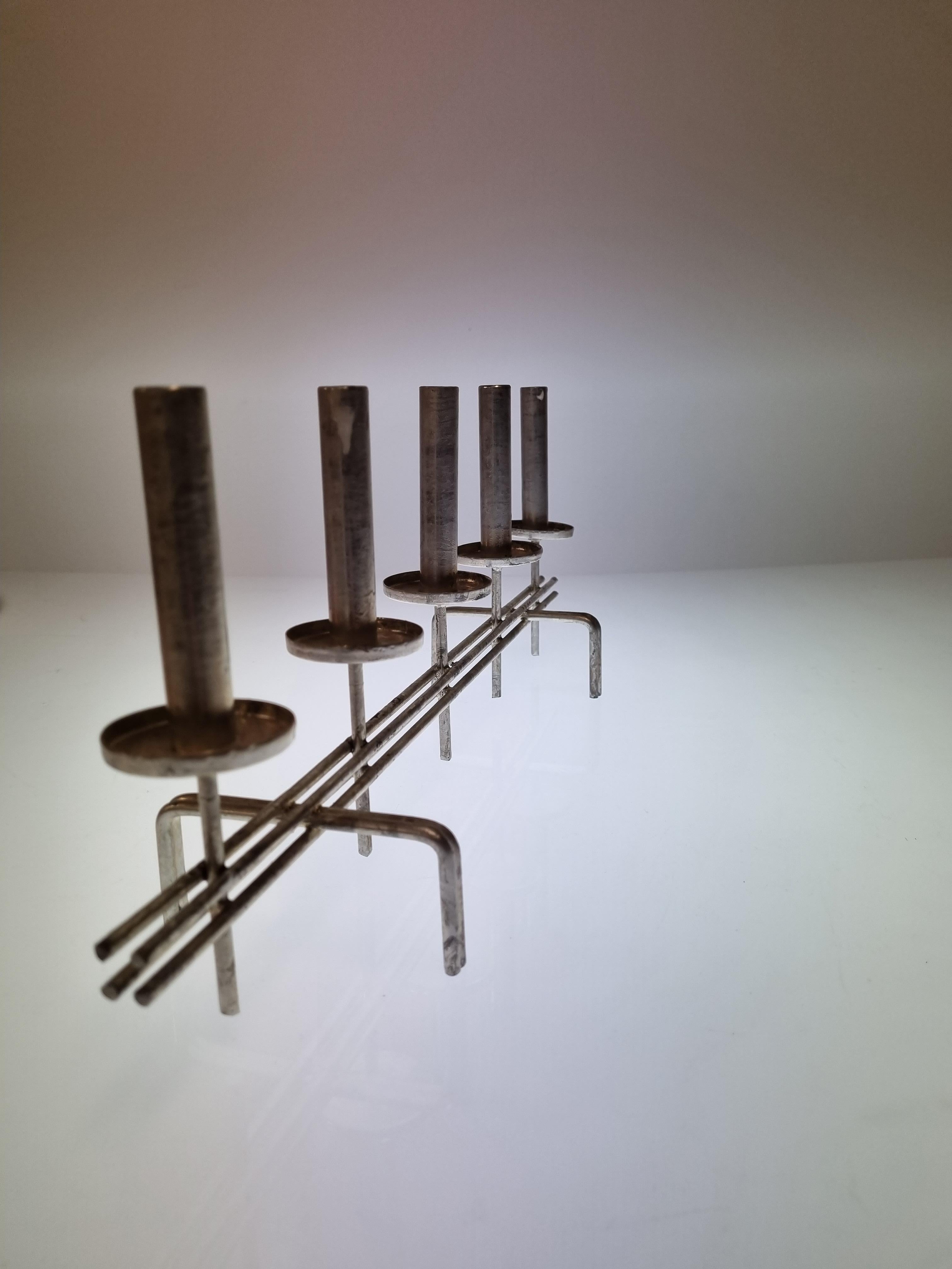 Metal Paavo Tynell Candelabra, 1960s For Sale