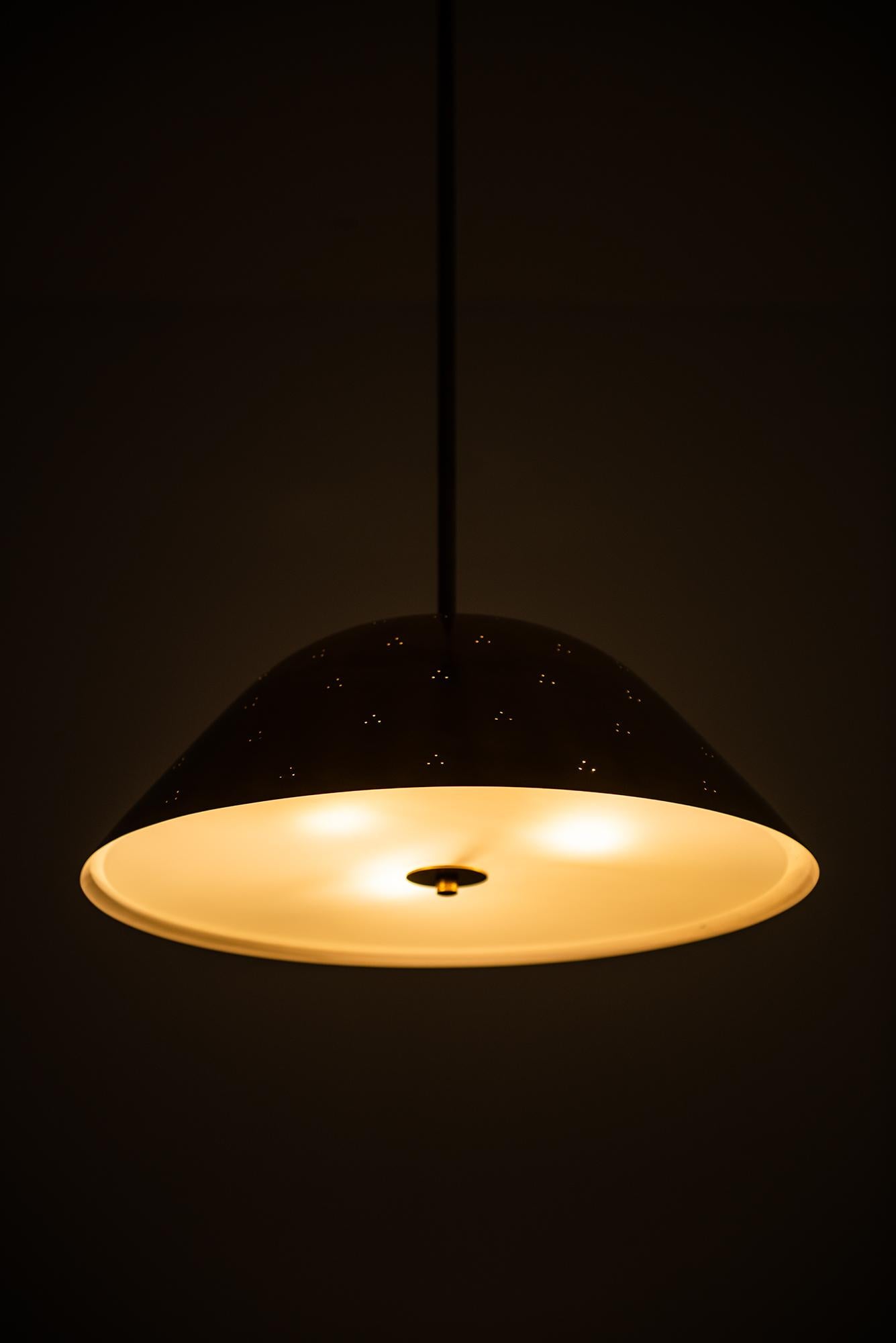 Brass Paavo Tynell Ceiling Lamp by Taito in Finland