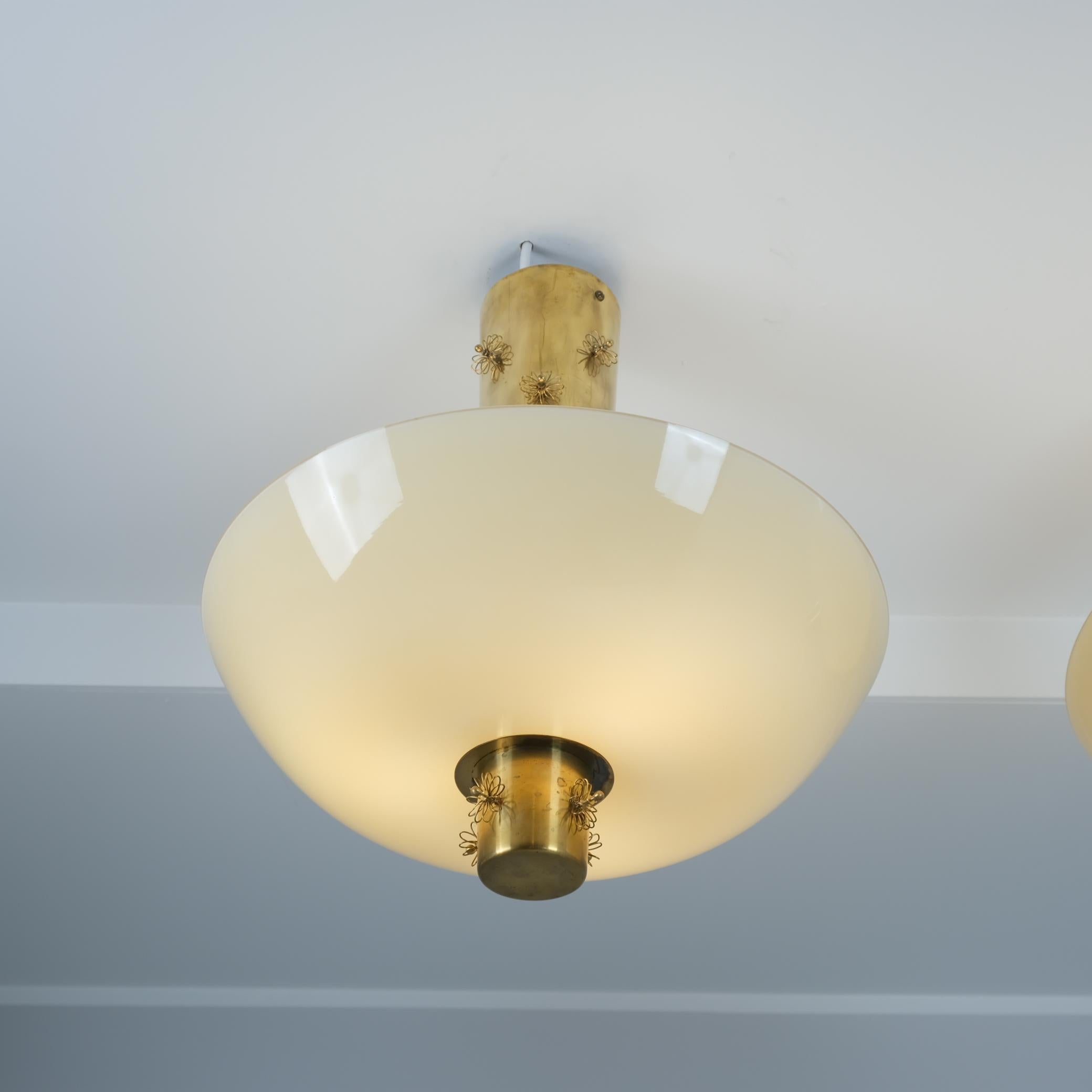 Mid-Century moderno Lampada da soffitto Paavo Tynell 