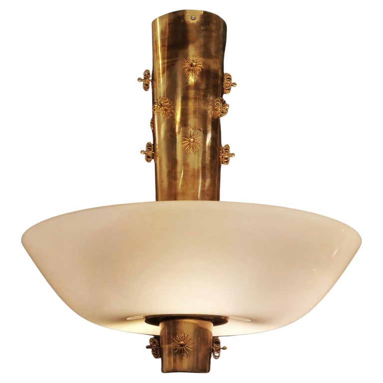 Paavo Tynell Cannon Shell ceiling lamp model 9040, 1950s, offered by Haddadin Design