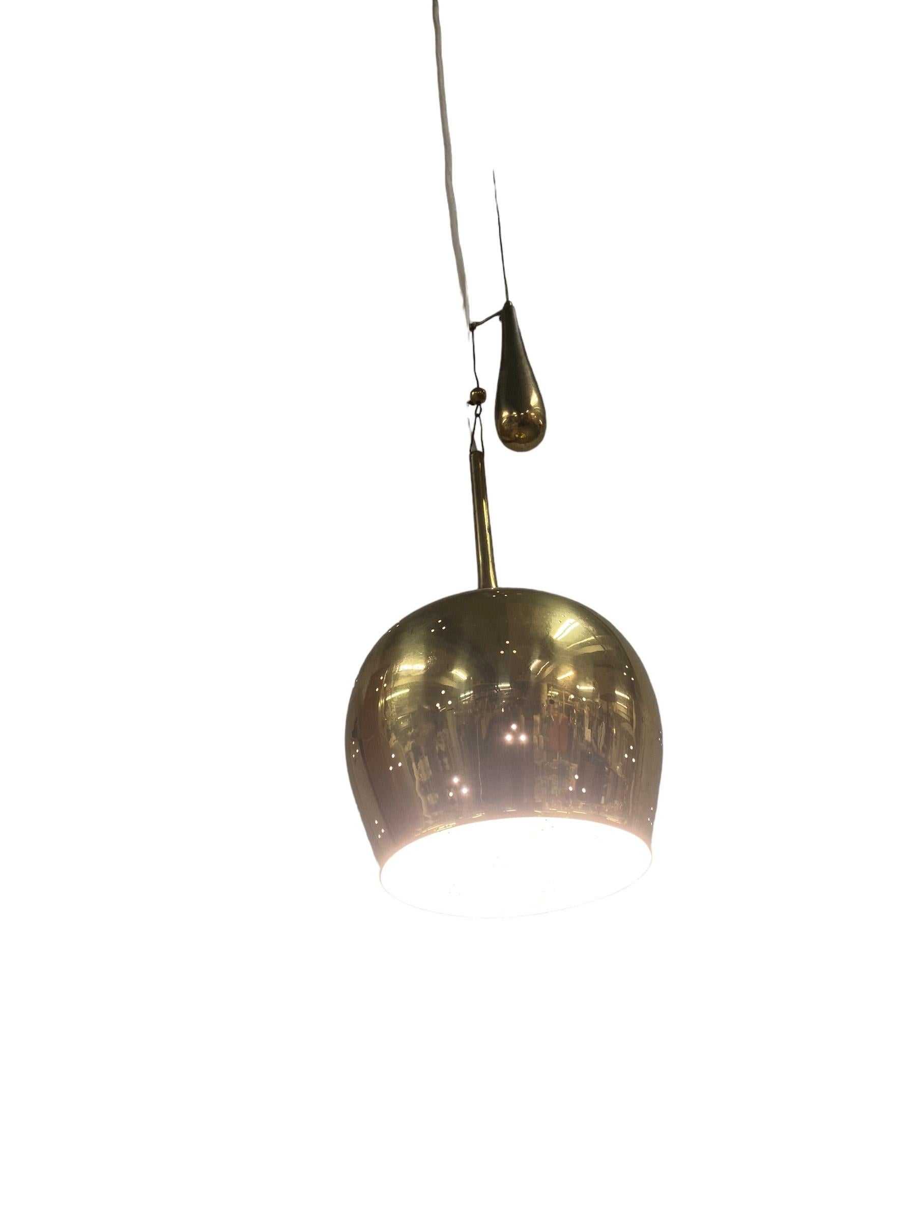Finnish Paavo Tynell Ceiling Lamp M. A1957, Taito Oy 1950s For Sale