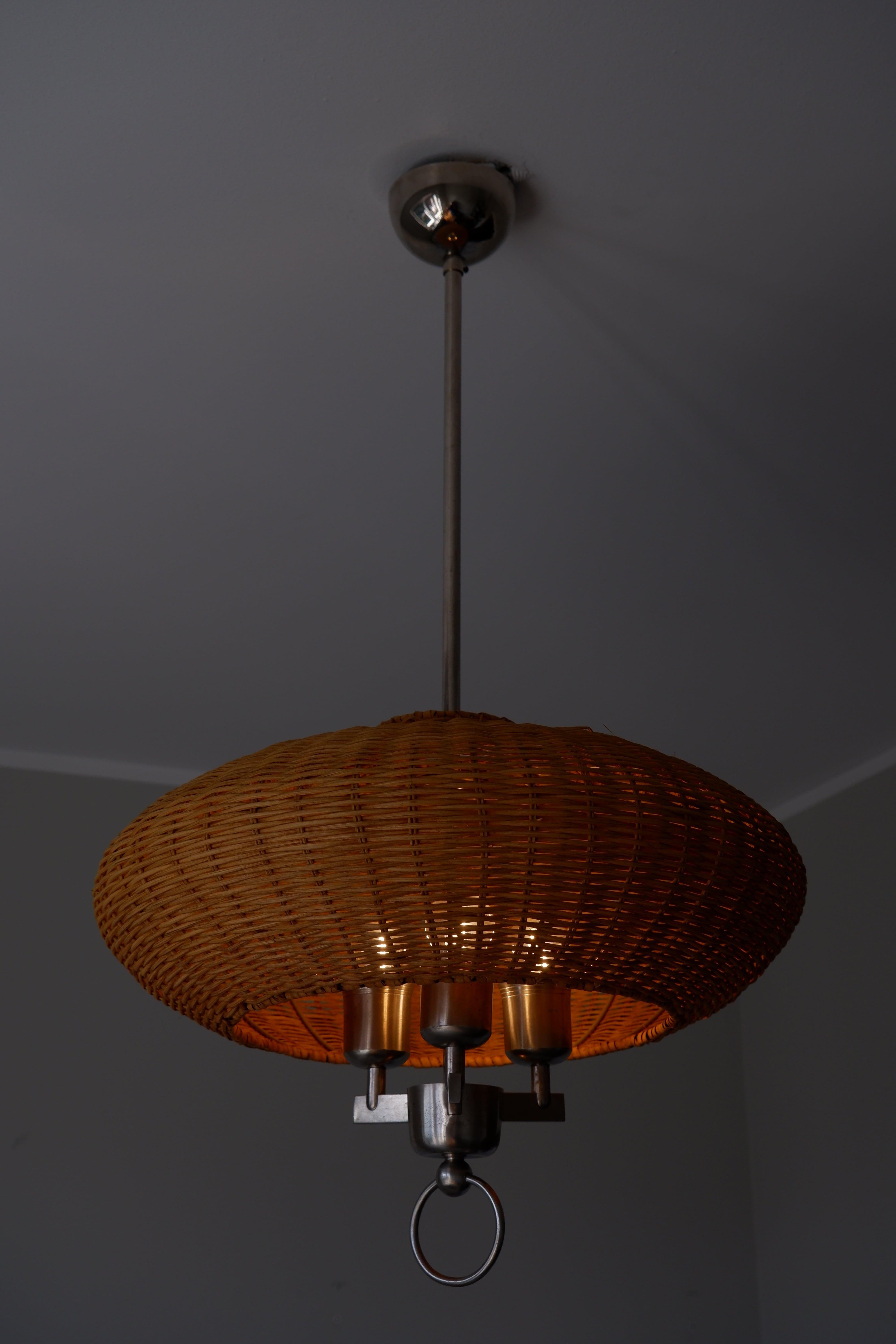 Finnish Paavo Tynell, Ceiling Lamp Model 1355 Made by Taito in the 40s