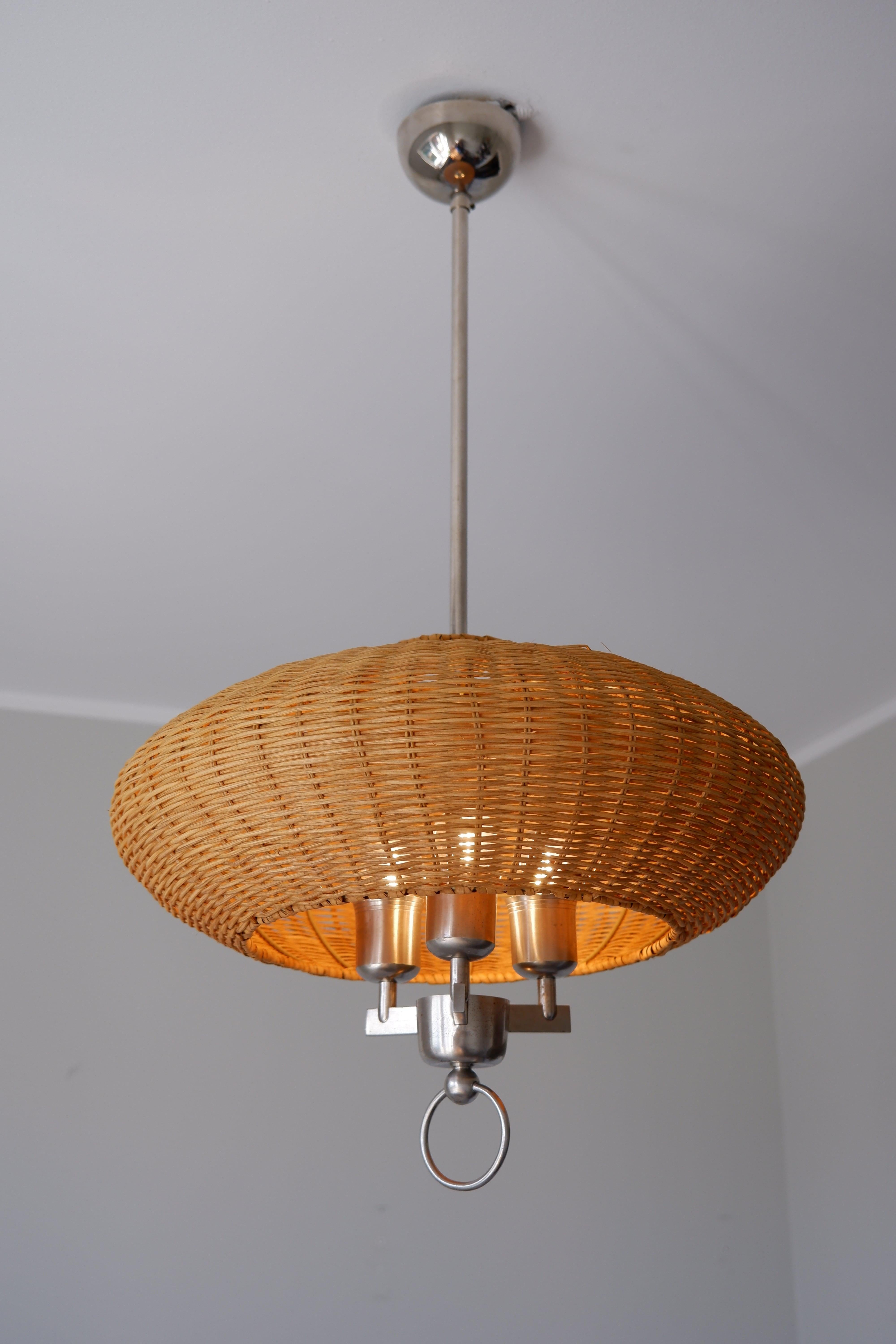 Paavo Tynell, Ceiling Lamp Model 1355 Made by Taito in the 40s In Fair Condition In Hägersten-Liljeholmen, Stockholms län