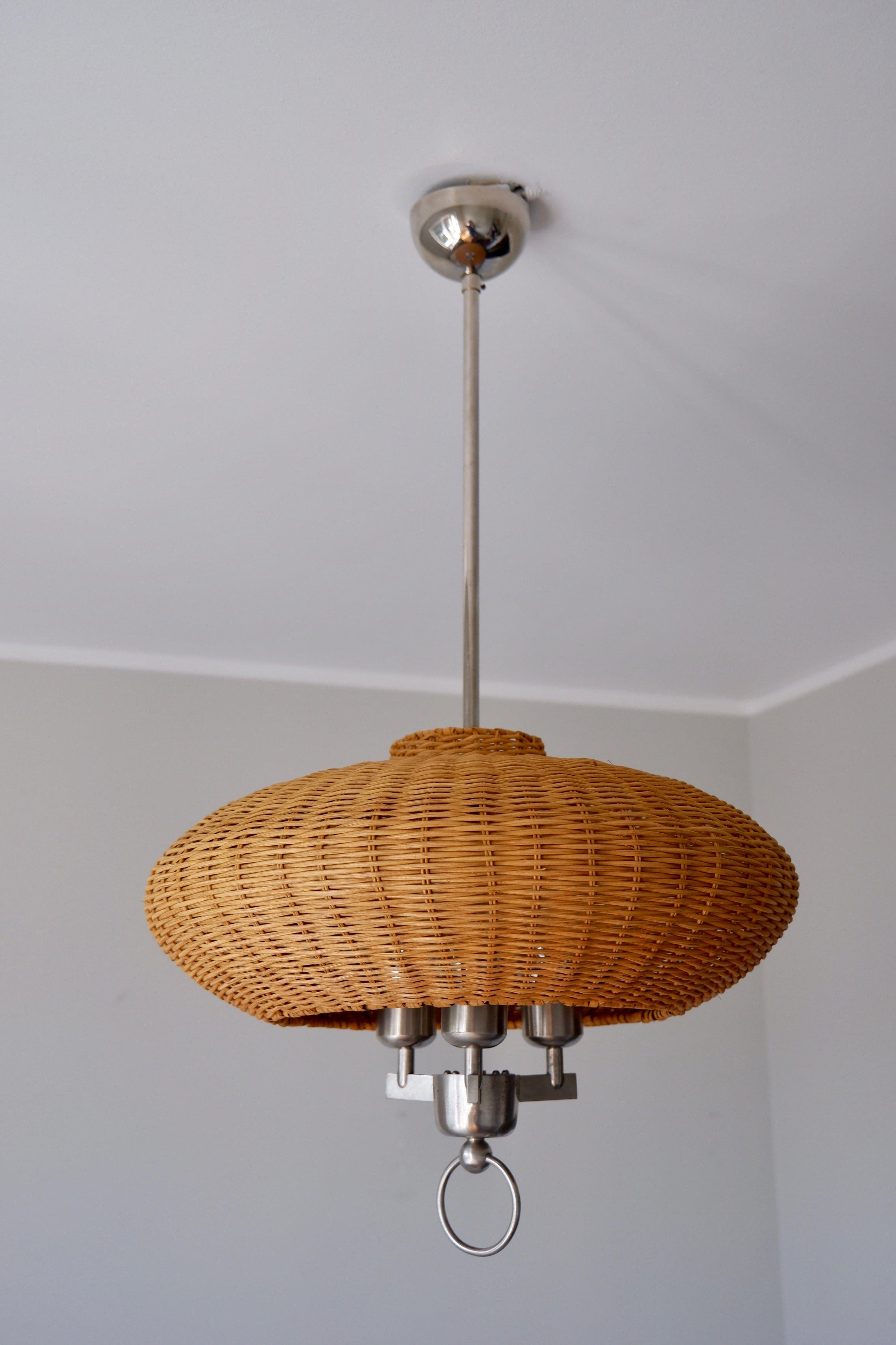 Mid-20th Century Paavo Tynell, Ceiling Lamp Model 1355 Made by Taito in the 40s For Sale