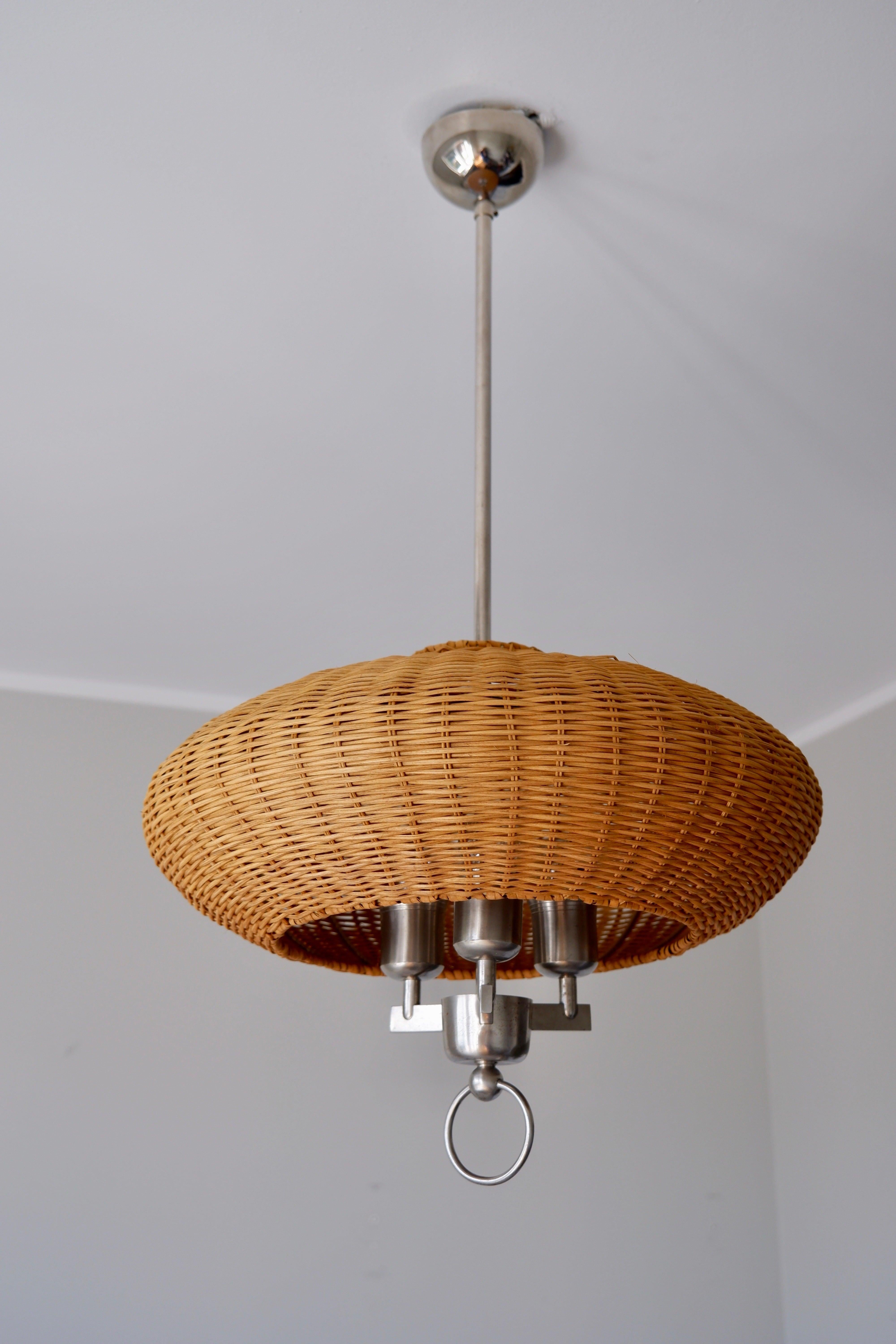 Brass Paavo Tynell, Ceiling Lamp Model 1355 Made by Taito in the 40s