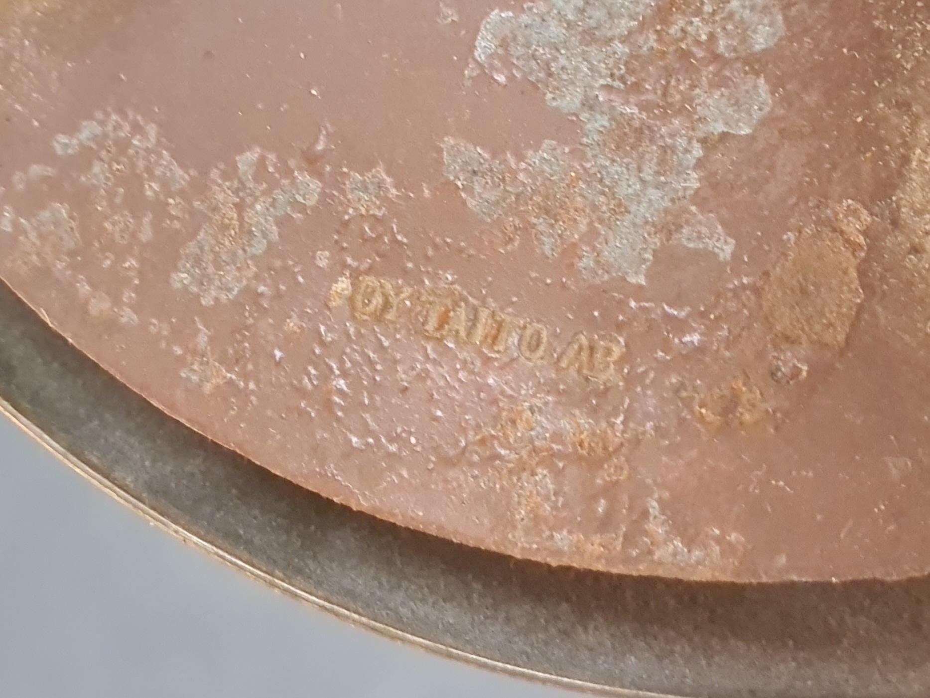 Lampada da soffitto Paavo Tynell modello 1464, vetro, cristalli d'ambra e ottone, Taito 1930 in vendita 4
