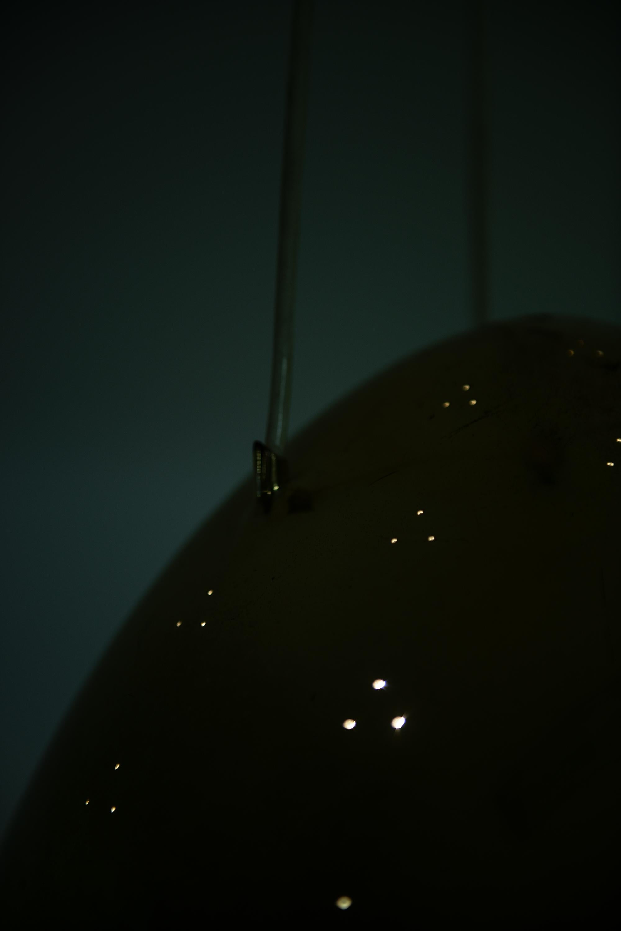 Brass Paavo Tynell Ceiling Lamp Model 1959 Produced by Taito Oy in Finland