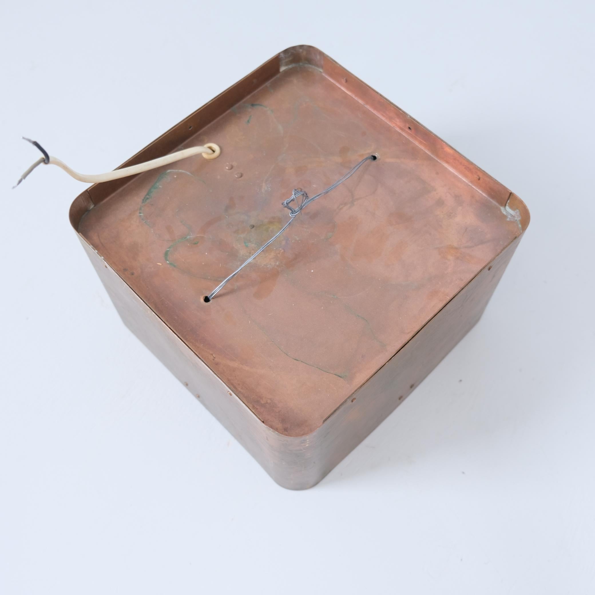 Lampada da soffitto Paavo Tynell modello 80648 in rame, Idman anni '50 in vendita 4