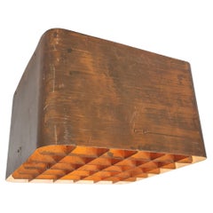Lámpara de techo Paavo Tynell Modelo 80648 de Cobre, Idman Años 50