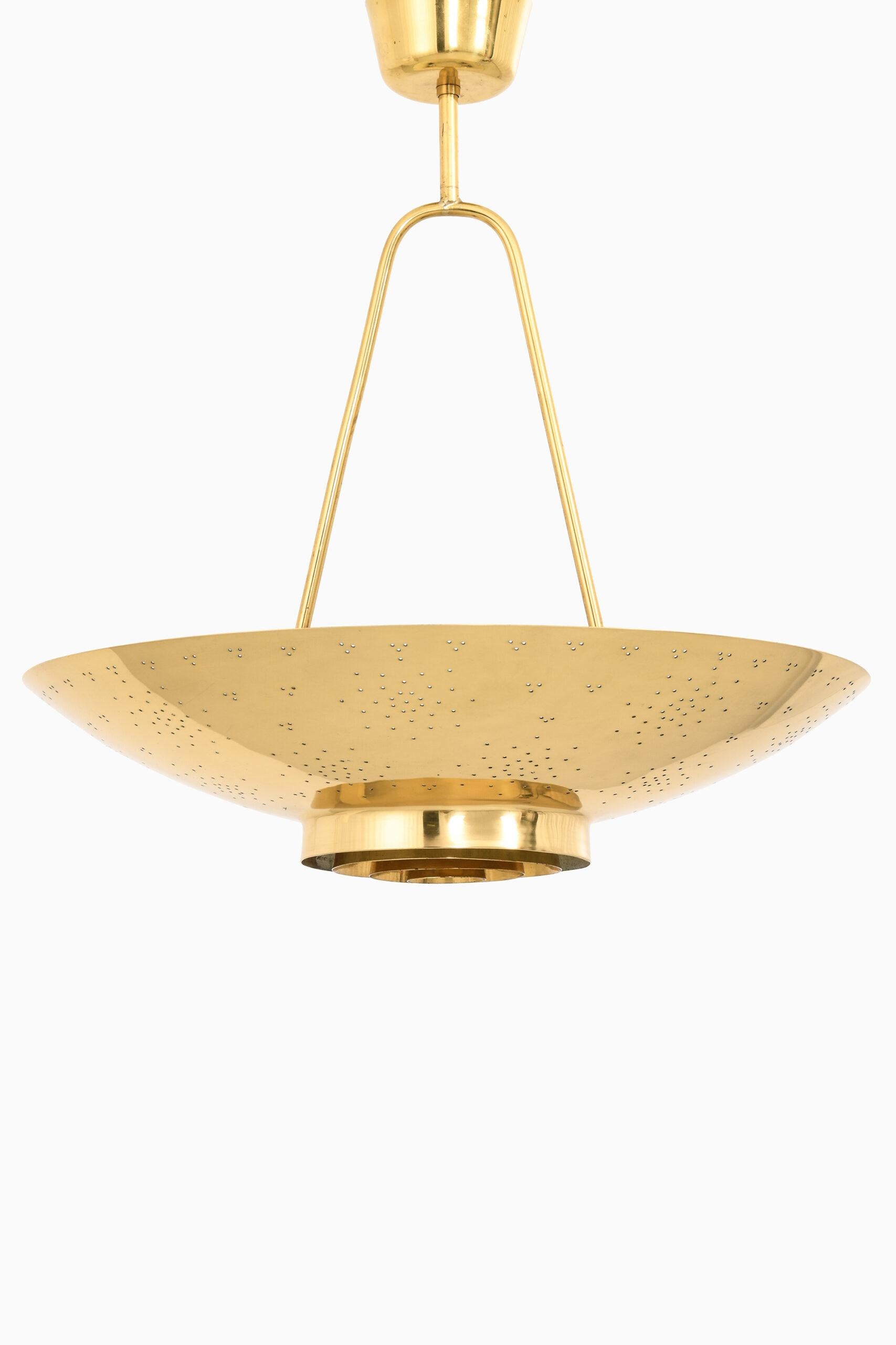 Brass Paavo Tynell Ceiling Lamp Model 9060/10102 Produced by Arnold Wiigs Fabrikker For Sale
