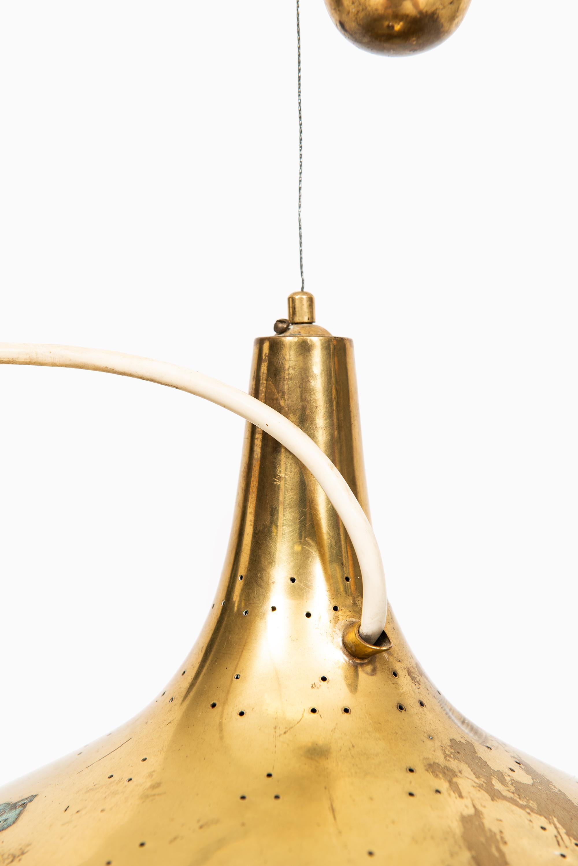 Scandinavian Modern Paavo Tynell Ceiling Lamp Model A1965 by Idman in Finland