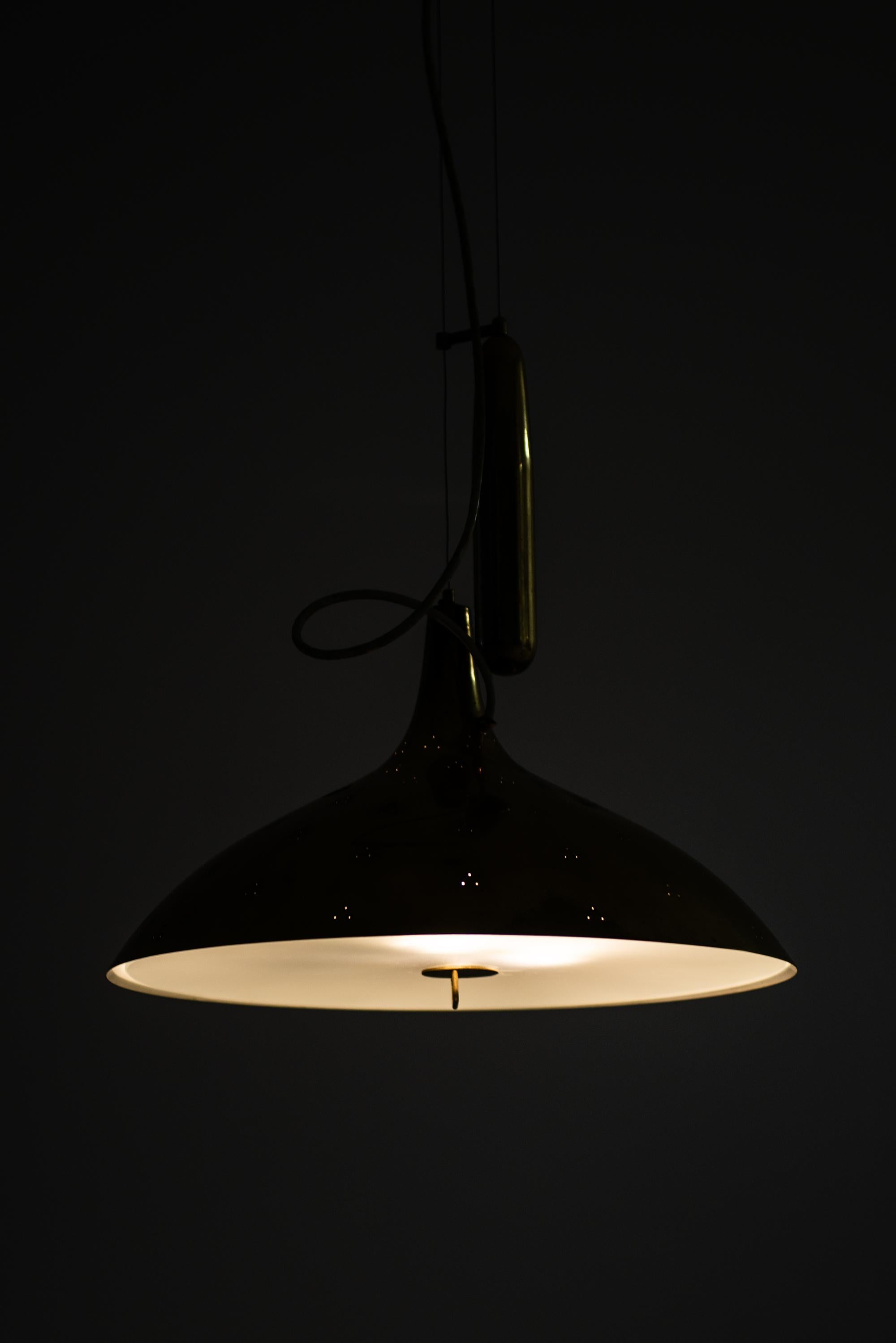 Brass Paavo Tynell Ceiling Lamp Model A1965 by Idman in Finland