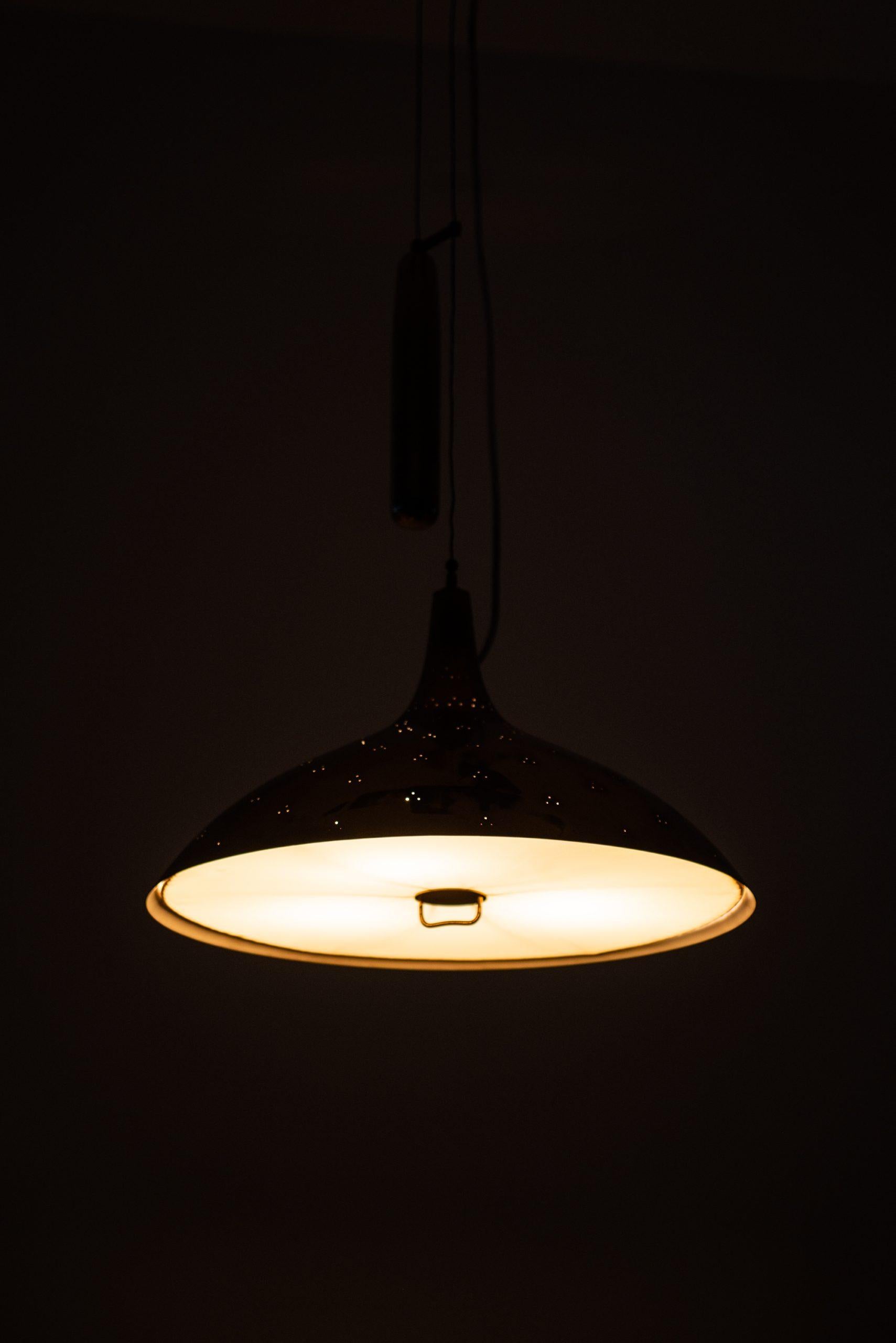 Scandinavian Modern Paavo Tynell Ceiling Lamp Model A1965 Produced by Taito Oy in Finland