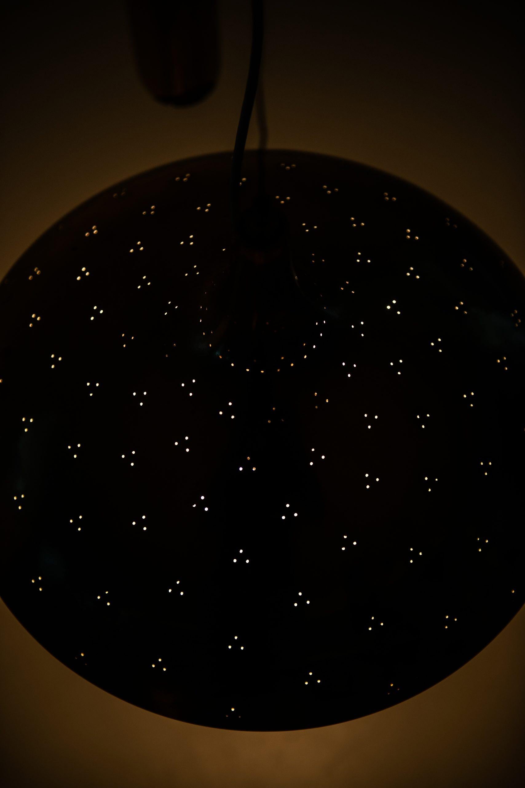 Brass Paavo Tynell Ceiling Lamp Model A1965 Produced by Taito Oy in Finland