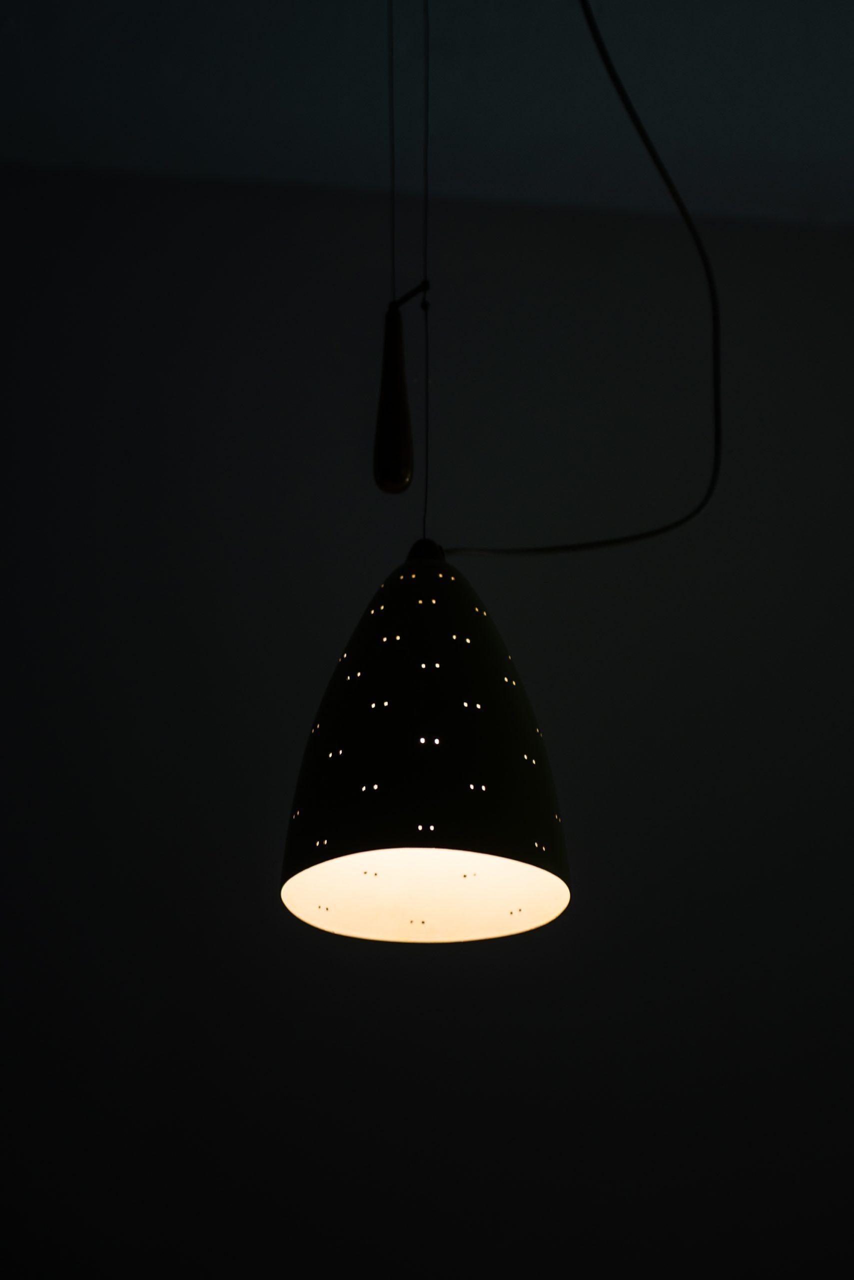 Mid-20th Century Paavo Tynell Ceiling Lamp Model J1979 Produced by Taito Oy in Finland For Sale