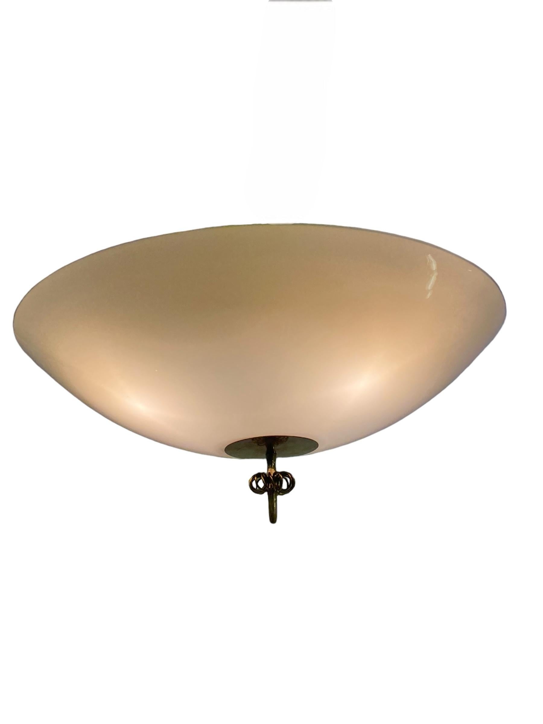 Finnish Paavo Tynell Ceiling Lamp/Flush Mount  Model Number 1088 For Idman, 1950s For Sale