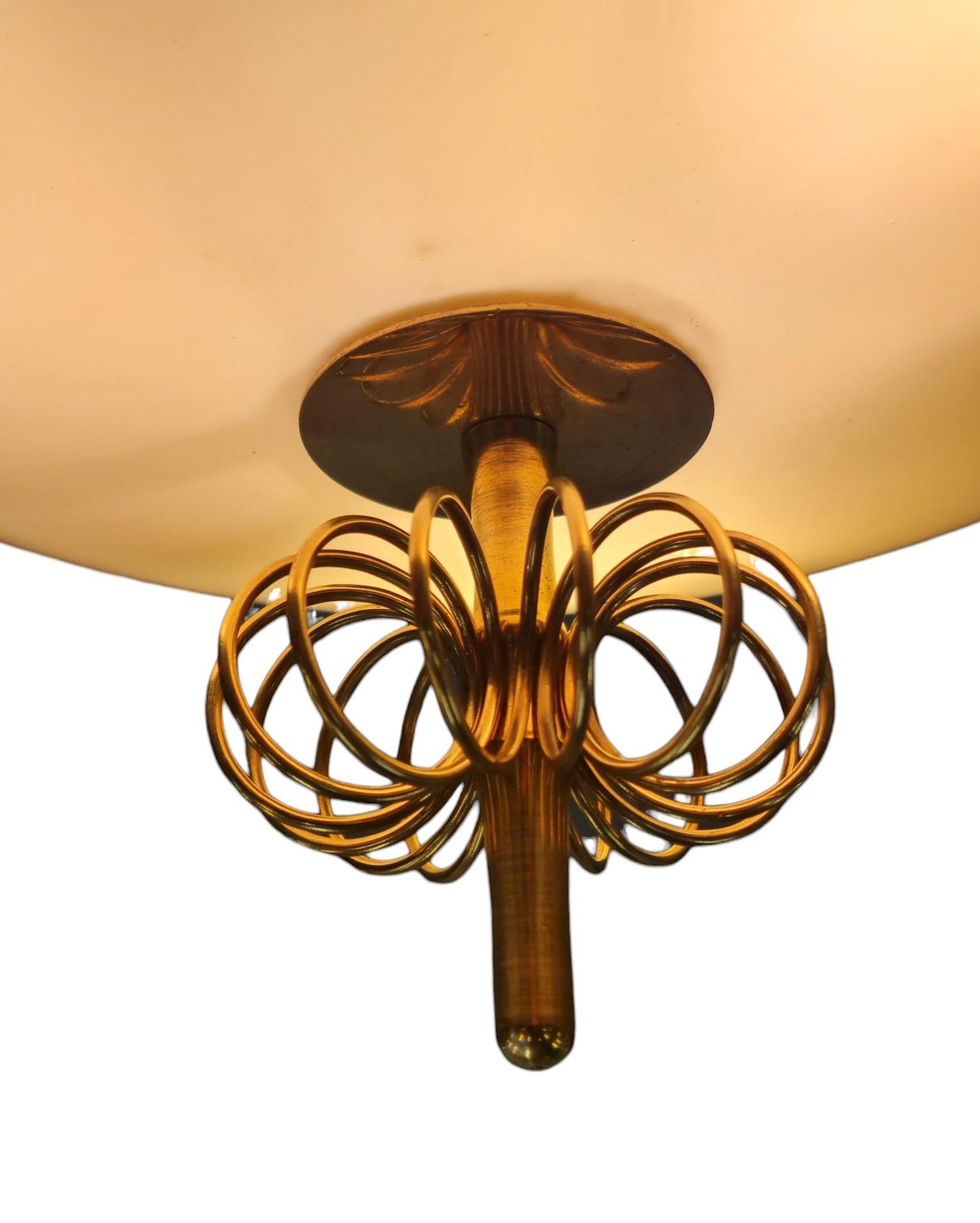 Paavo Tynell Ceiling Lamp Model Number 2093 For Idman. In Good Condition For Sale In Helsinki, FI