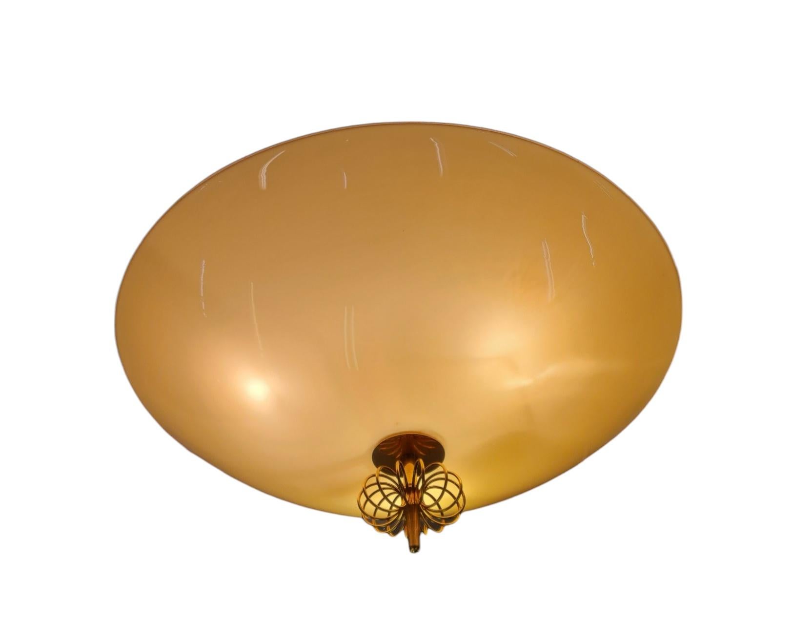 Mid-20th Century Paavo Tynell Ceiling Lamp Model Number 2093 For Idman. For Sale