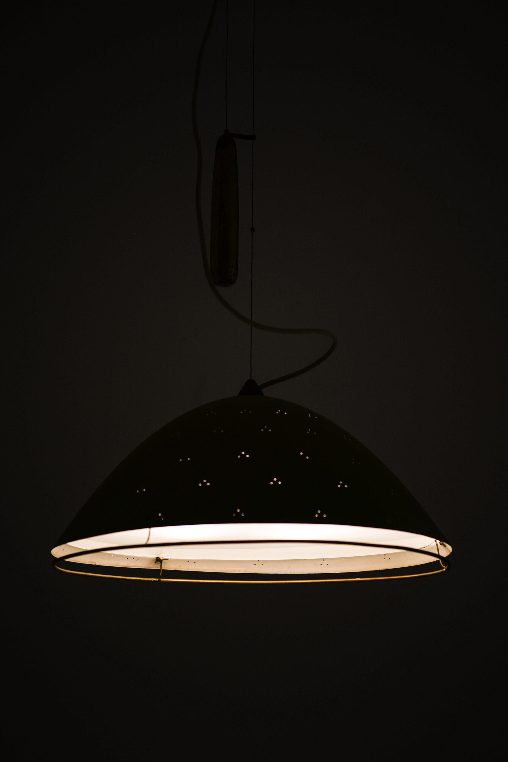 Metal Paavo Tynell Ceiling Lamp Produced by Taito Oy For Sale