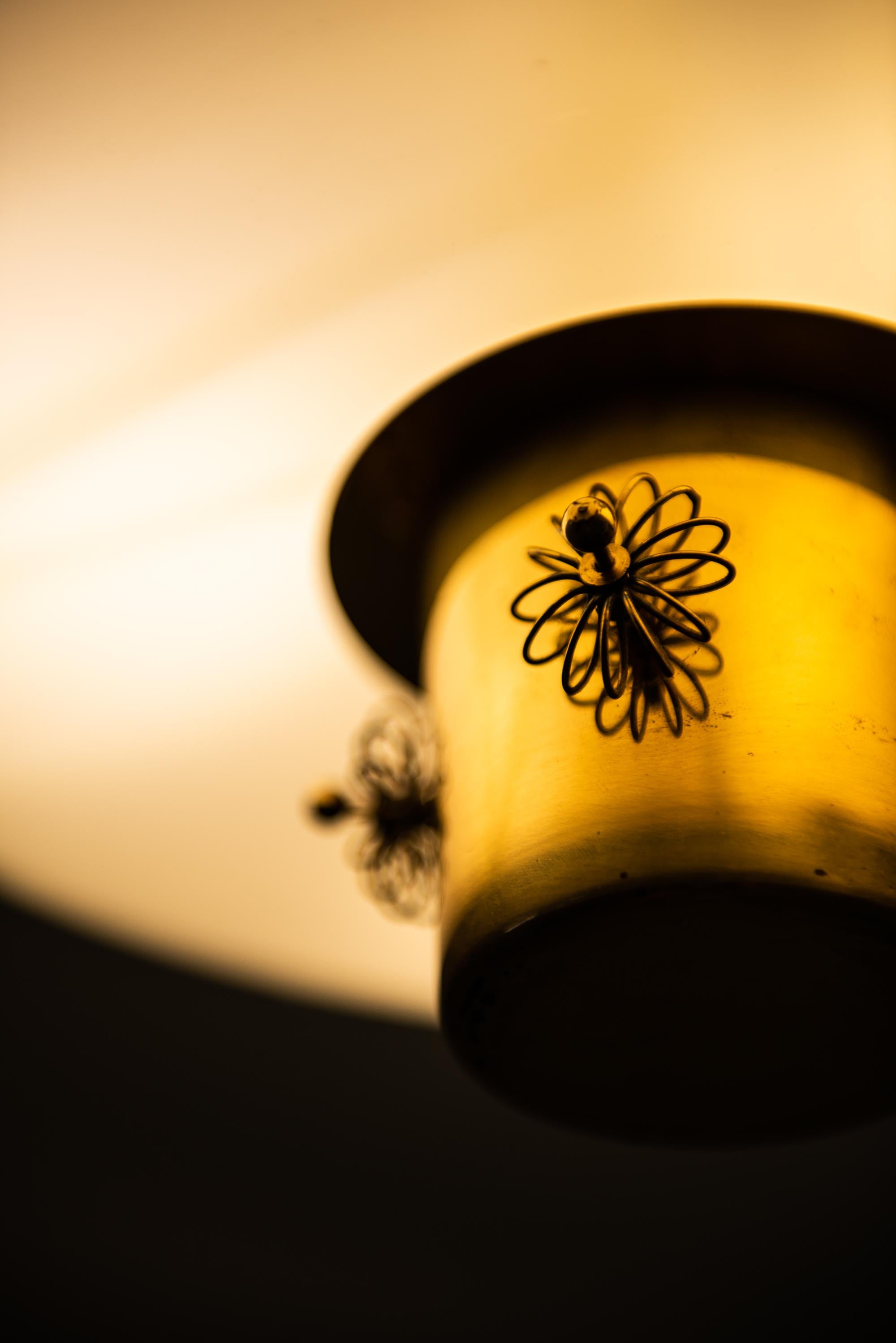 Mid-20th Century Paavo Tynell Ceiling Lamp Produced by Taito Oy in Finland