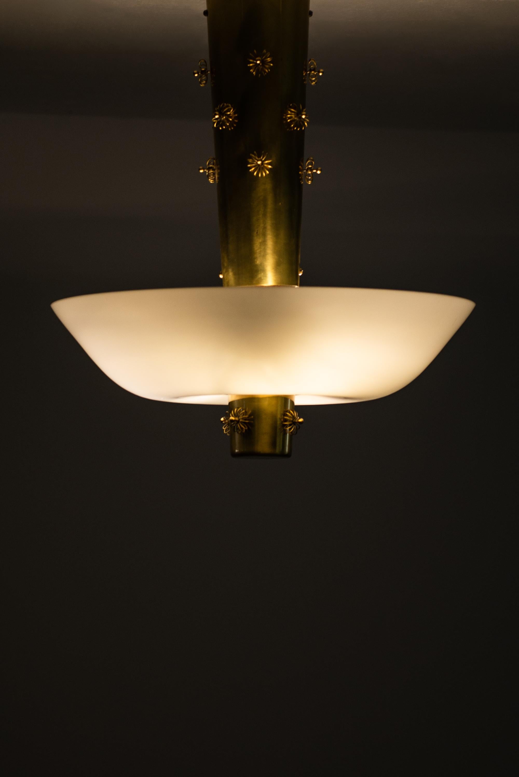 Paavo Tynell Ceiling Lamp Produced by Taito Oy in Finland 1