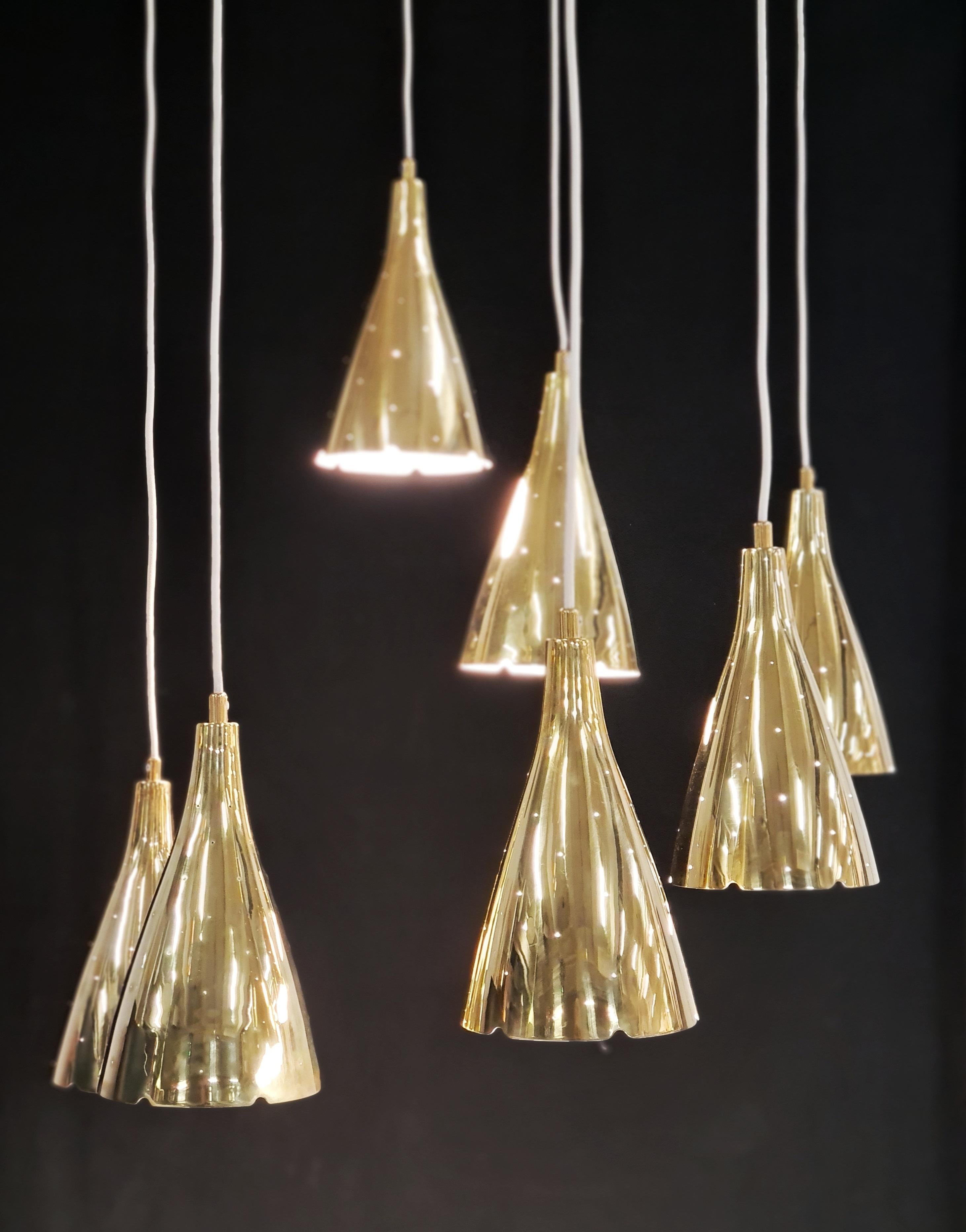 Paavo Tynell Ceiling Pendant Model 1994/7, Taito 1950s In Good Condition For Sale In Helsinki, FI