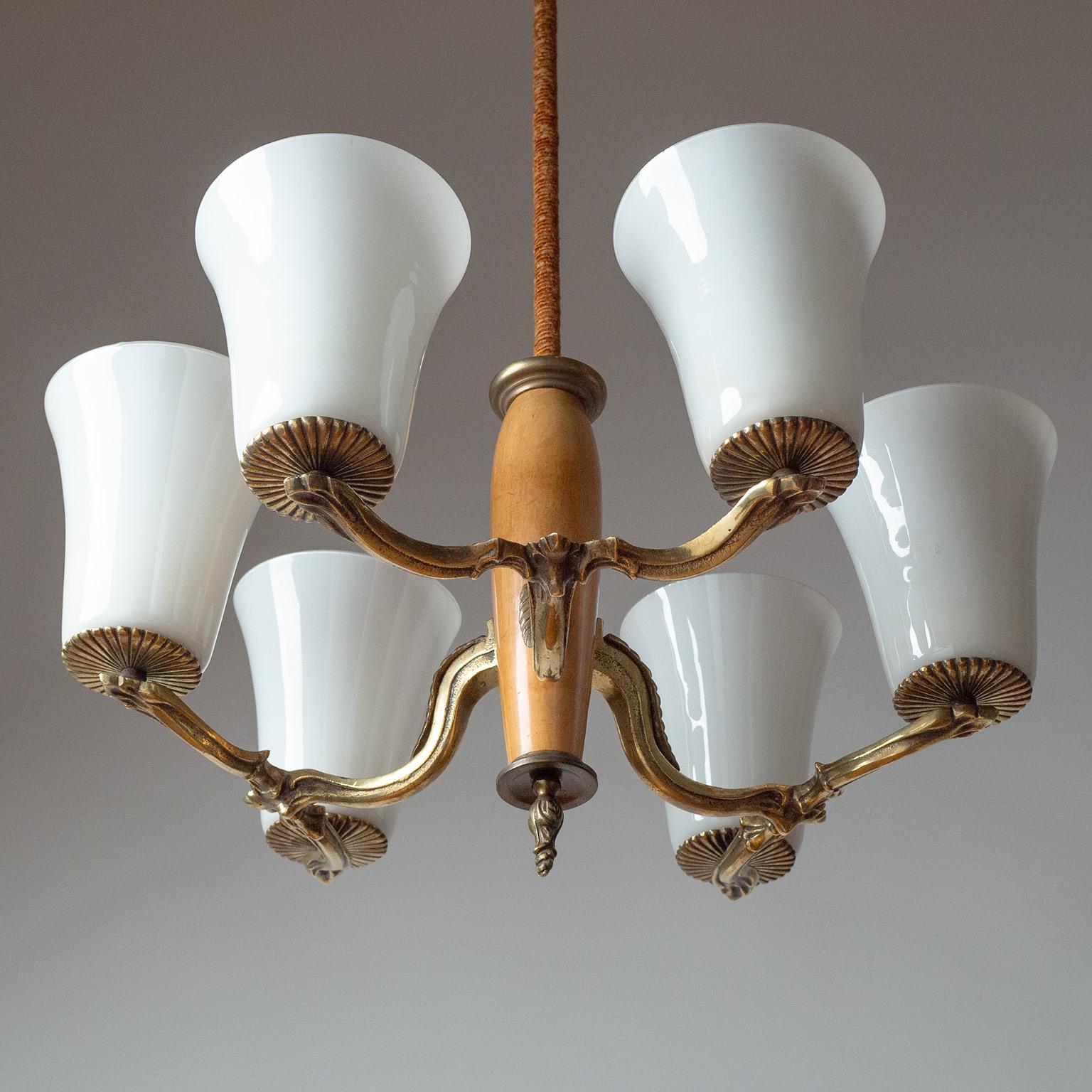 Ottone Lampadario Paavo Tynell, 1930 in vendita