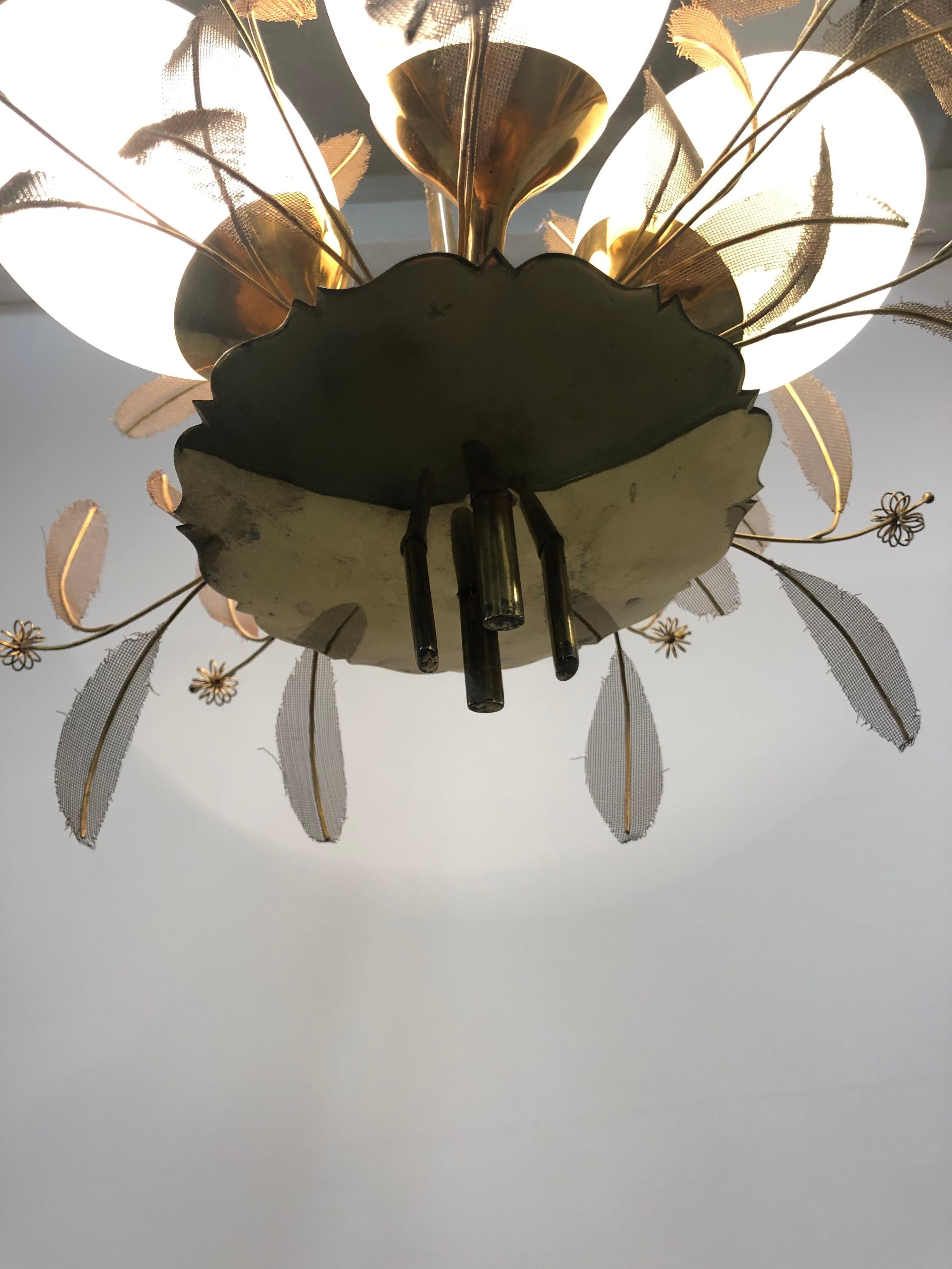Mid-20th Century Paavo Tynell Chandelier 9029/4, Taito For Sale