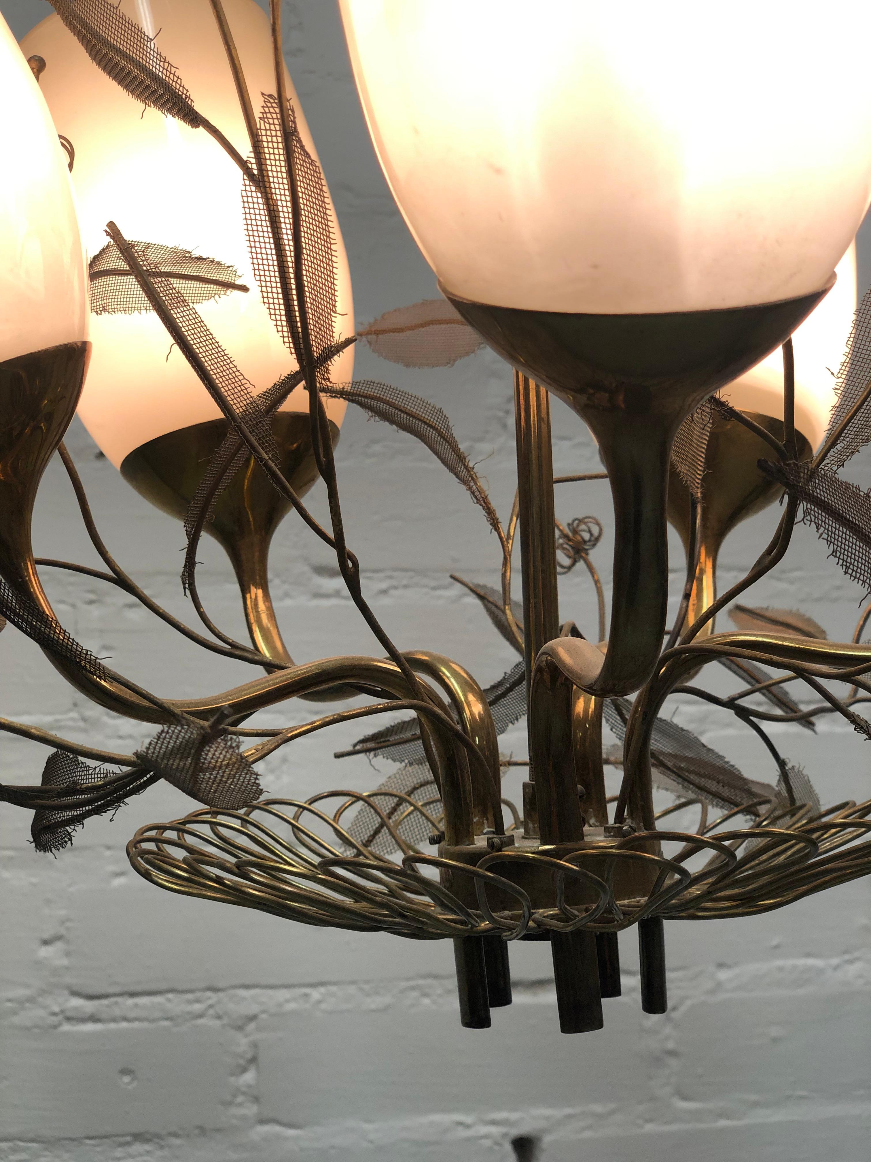 Paavo Tynell Chandelier 9029/5, Taito Oy For Sale 2
