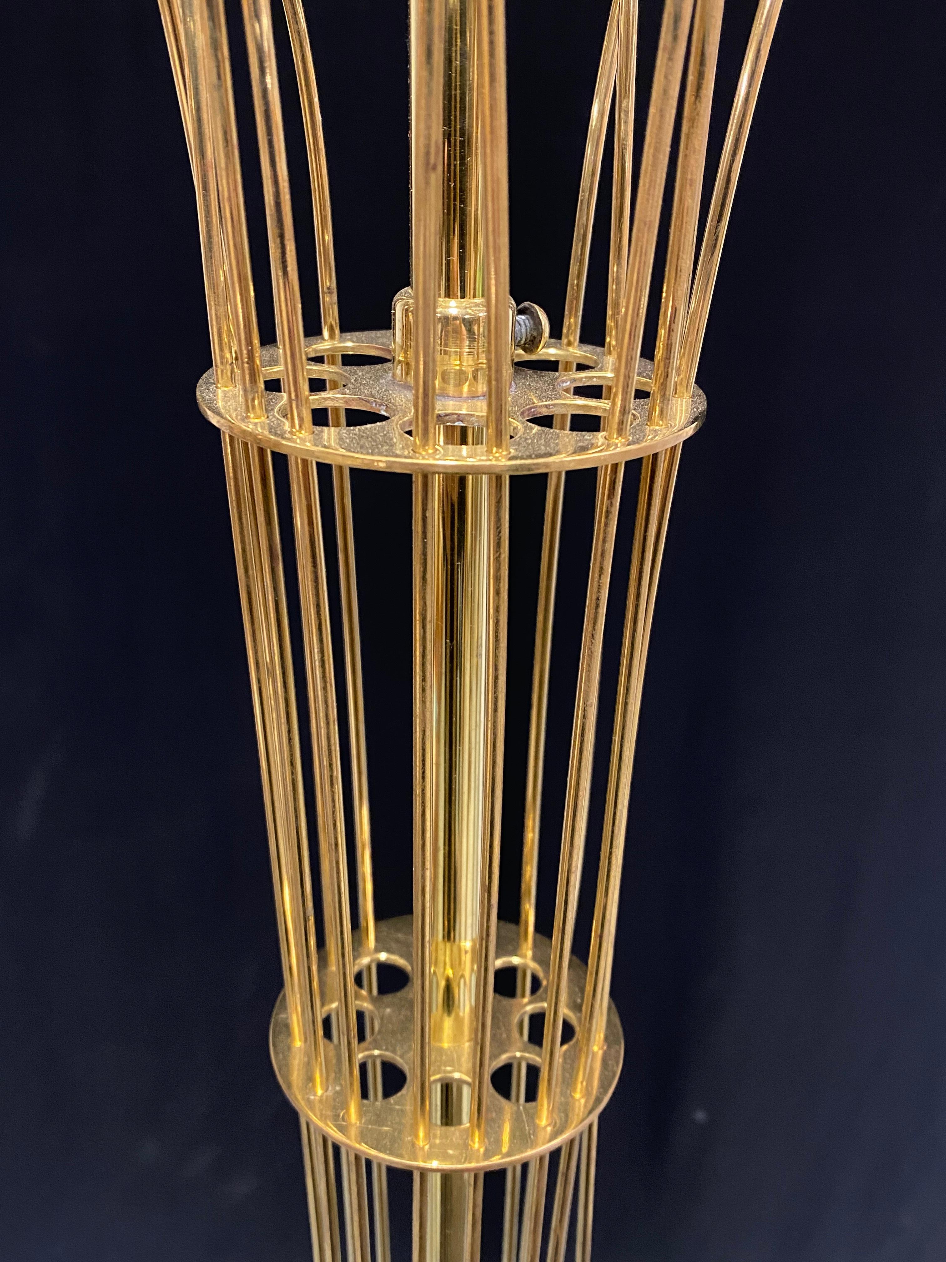 Paavo Tynell Chandelier In Brass, Taito Oy 4