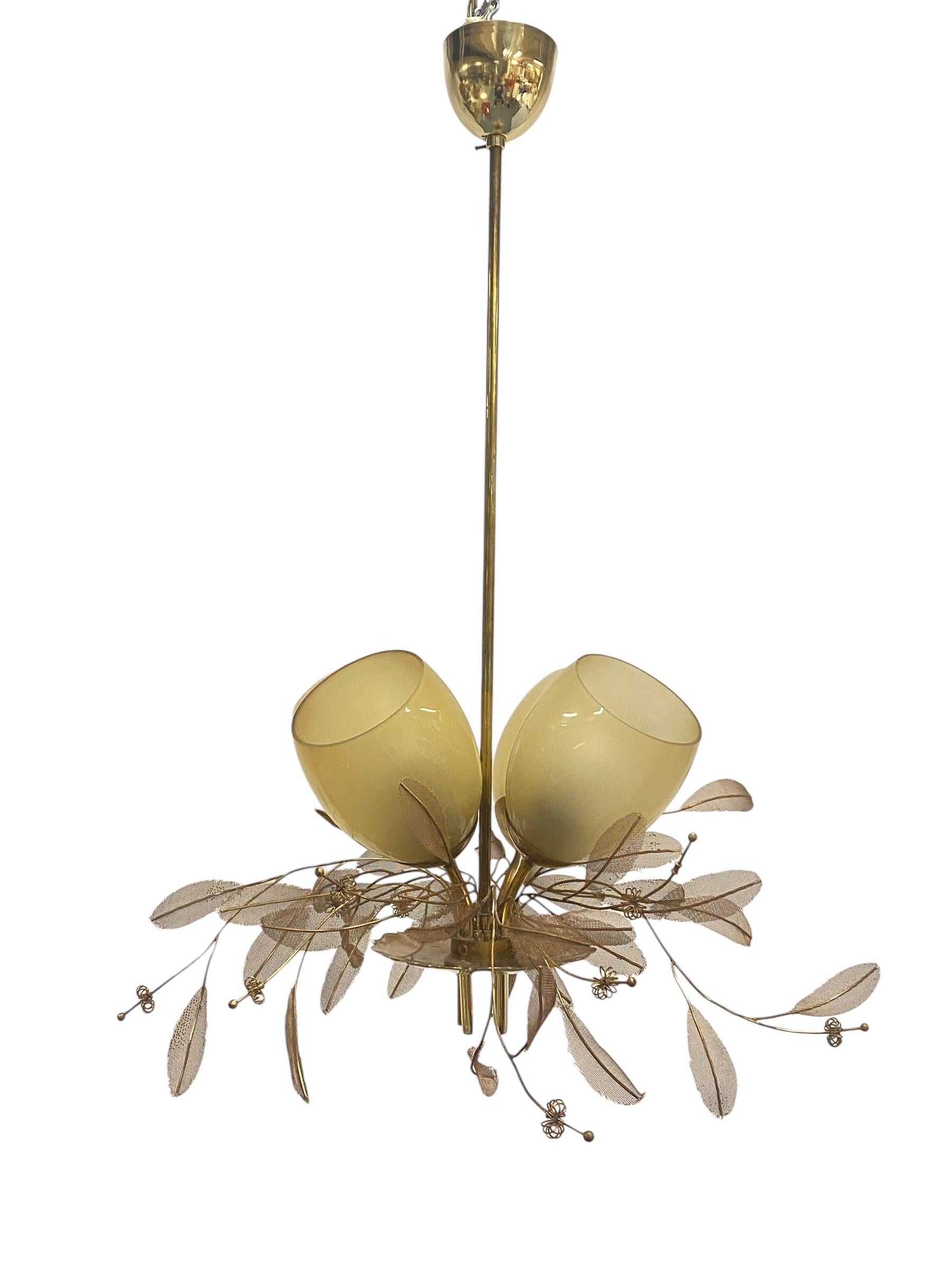 Finnish Paavo Tynell Chandelier model 9029/4, Taito Oy 1950s For Sale