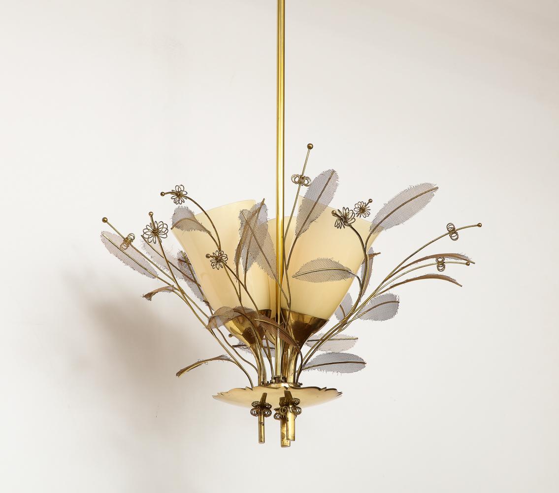 Mid-20th Century Paavo Tynell Chandelier For Sale