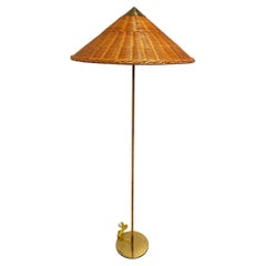 Vintage Paavo Tynell "Chinese Hat" Floor Lamp 9602, Taito 1940s