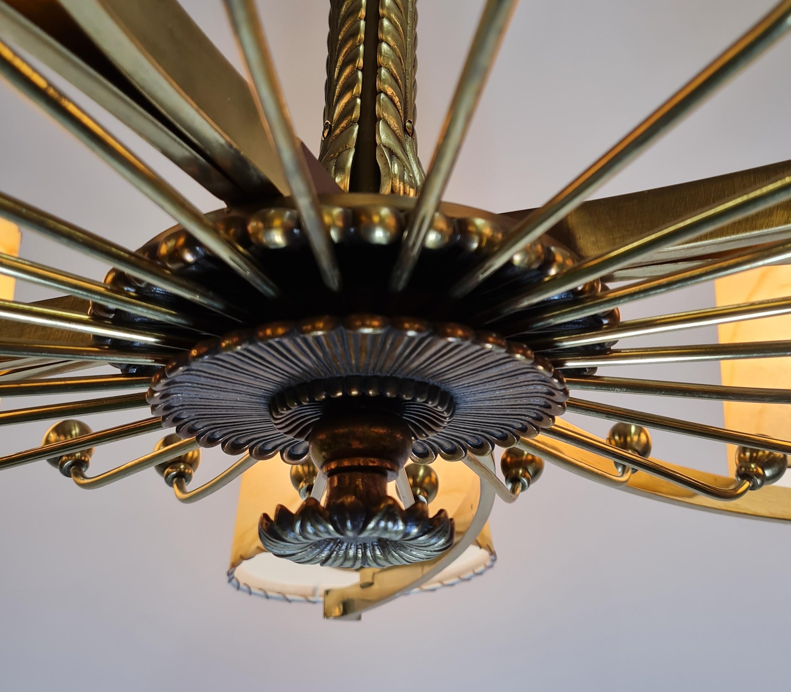 Paavo Tynell Commissioned Ceiling Lamp, Taito Oy 1930s For Sale 6