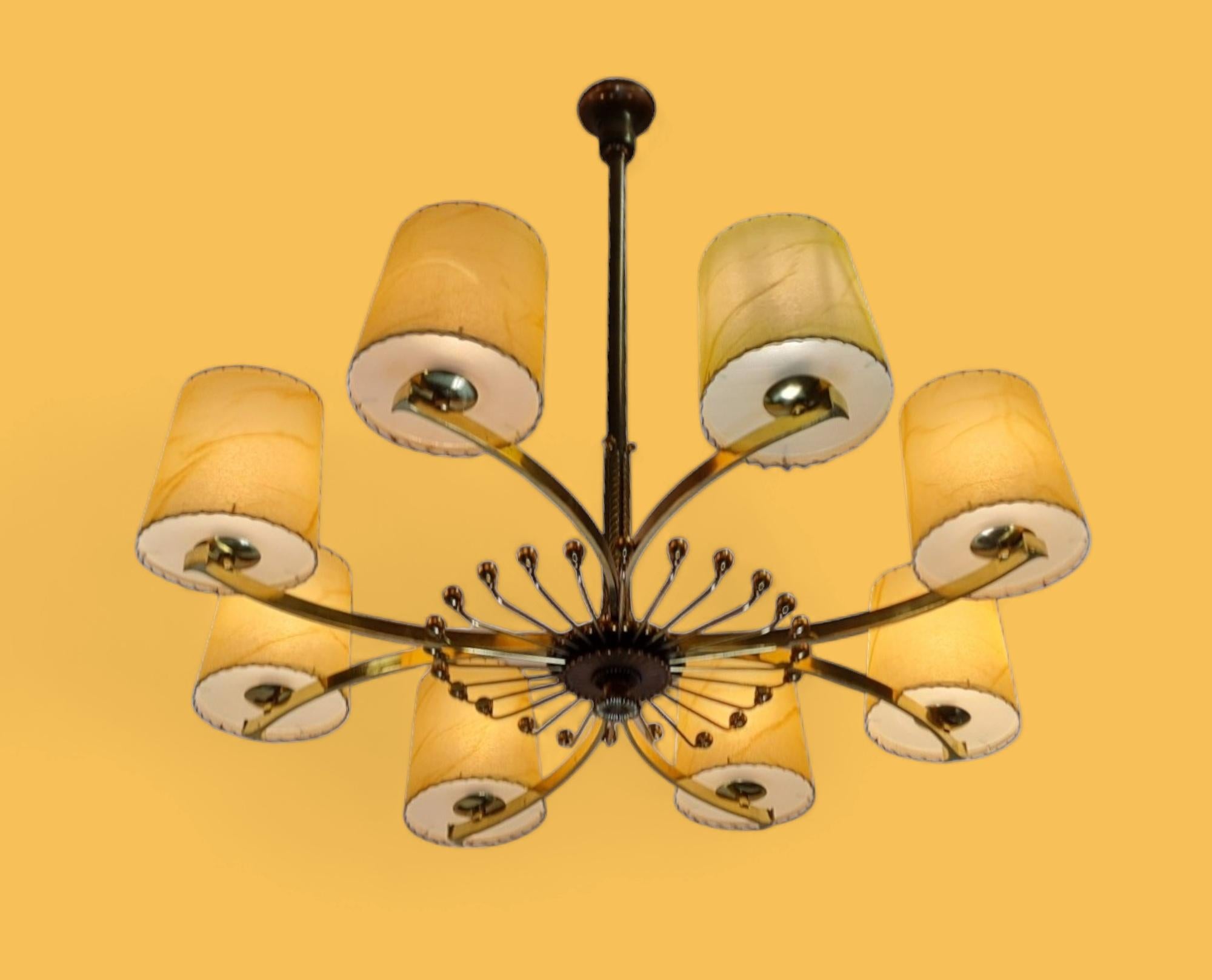 Paavo Tynell Commissioned Ceiling Lamp, Taito Oy 1930s For Sale 8