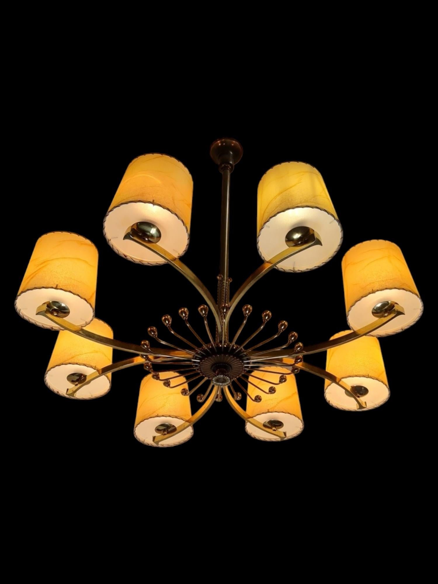 Scandinavian Modern Paavo Tynell Commissioned Ceiling Lamp, Taito Oy 1930s For Sale