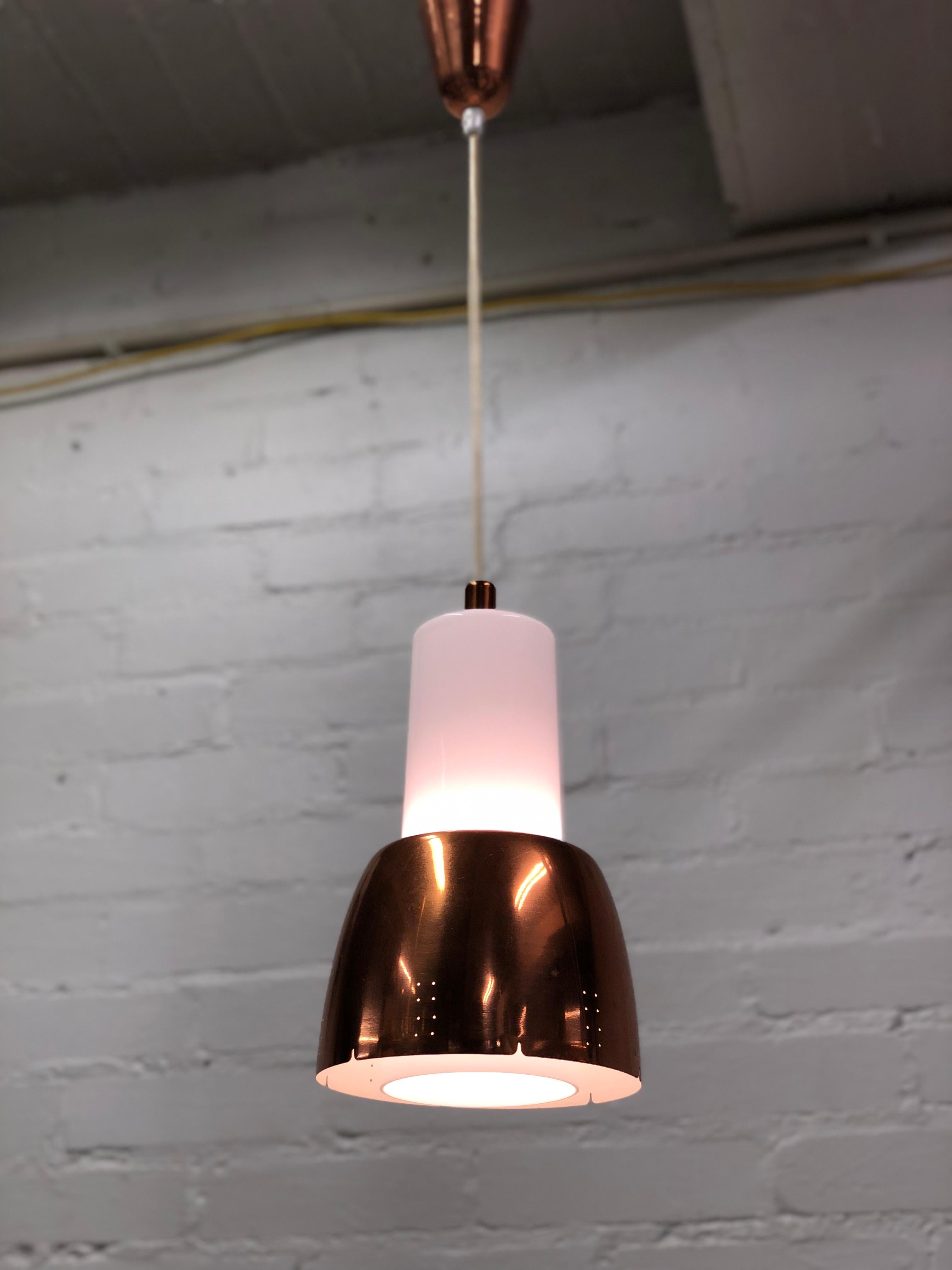 The place were we usually run into this model Tynell lamp is in the kitchen. 
Please note this is in copper and not brass, the metal most used by Tynell.  That adds a warm touch to it, especially in cold Finland 🙂.

We do run into different models