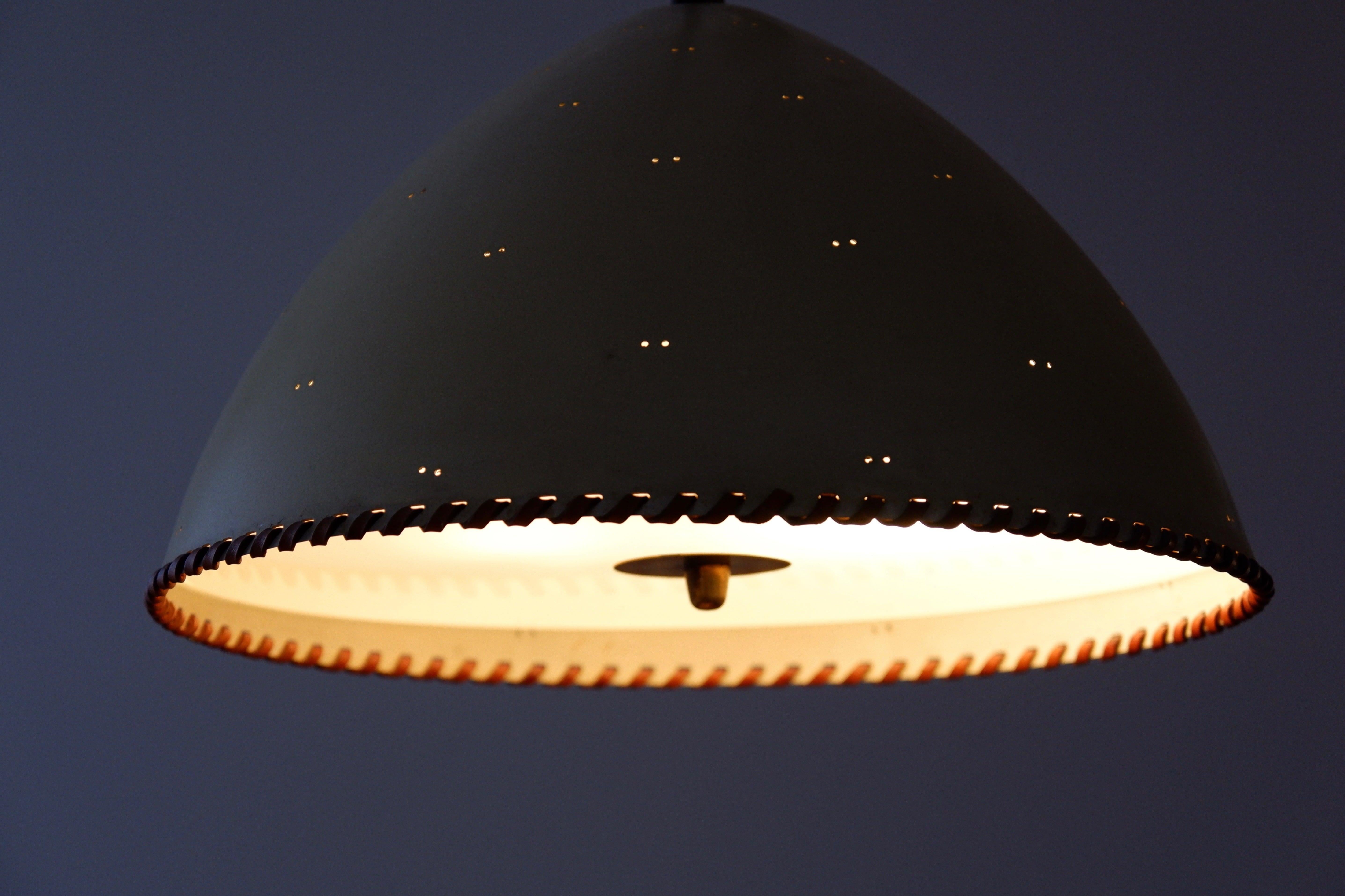 Mid-20th Century Paavo Tynell counter weight pendant light model a 1983, Taito OY, circa 1940