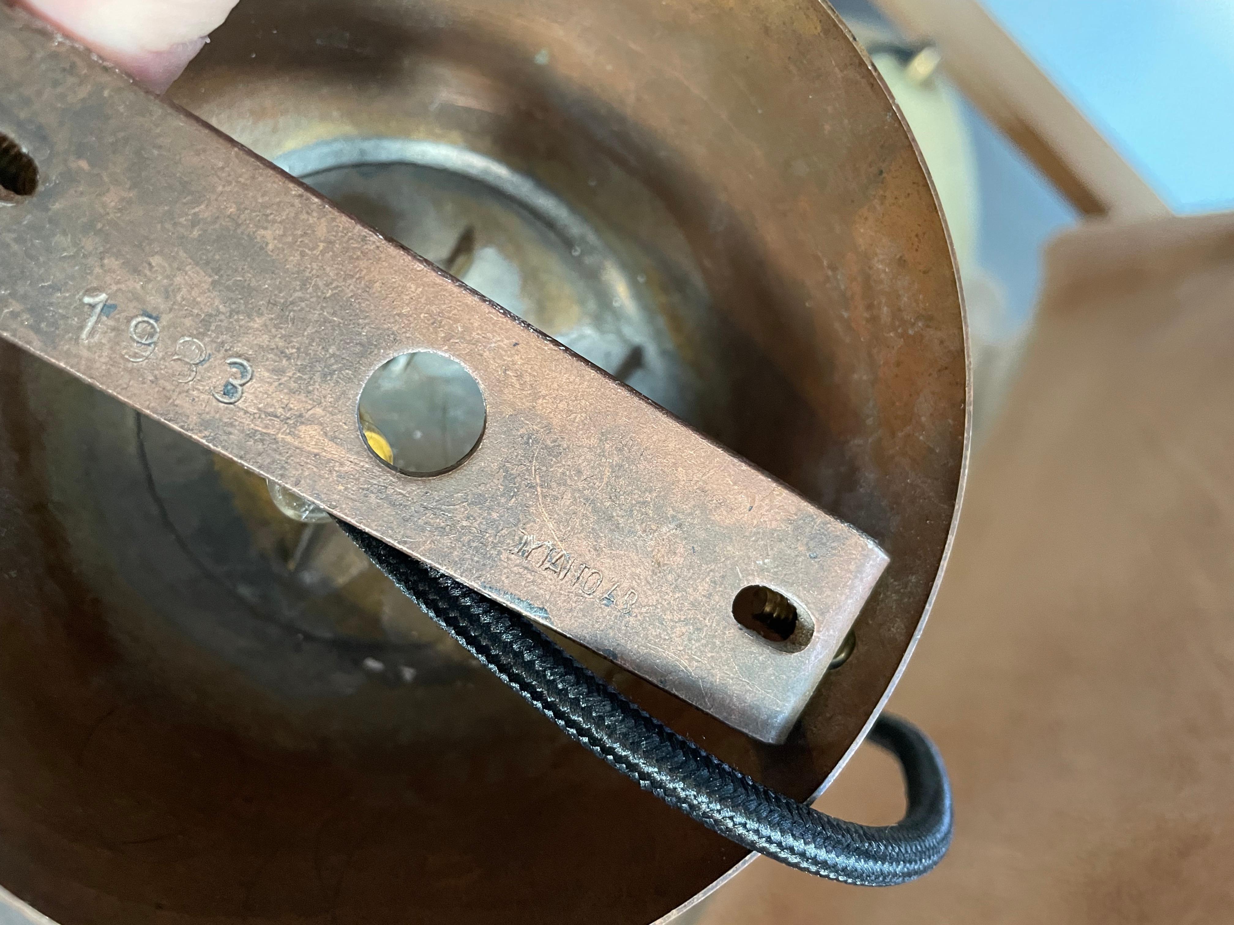 Alluminio Lampada a sospensione a contrappeso Paavo Tynell modello A1983, Taito Oy, circa 1940 in vendita