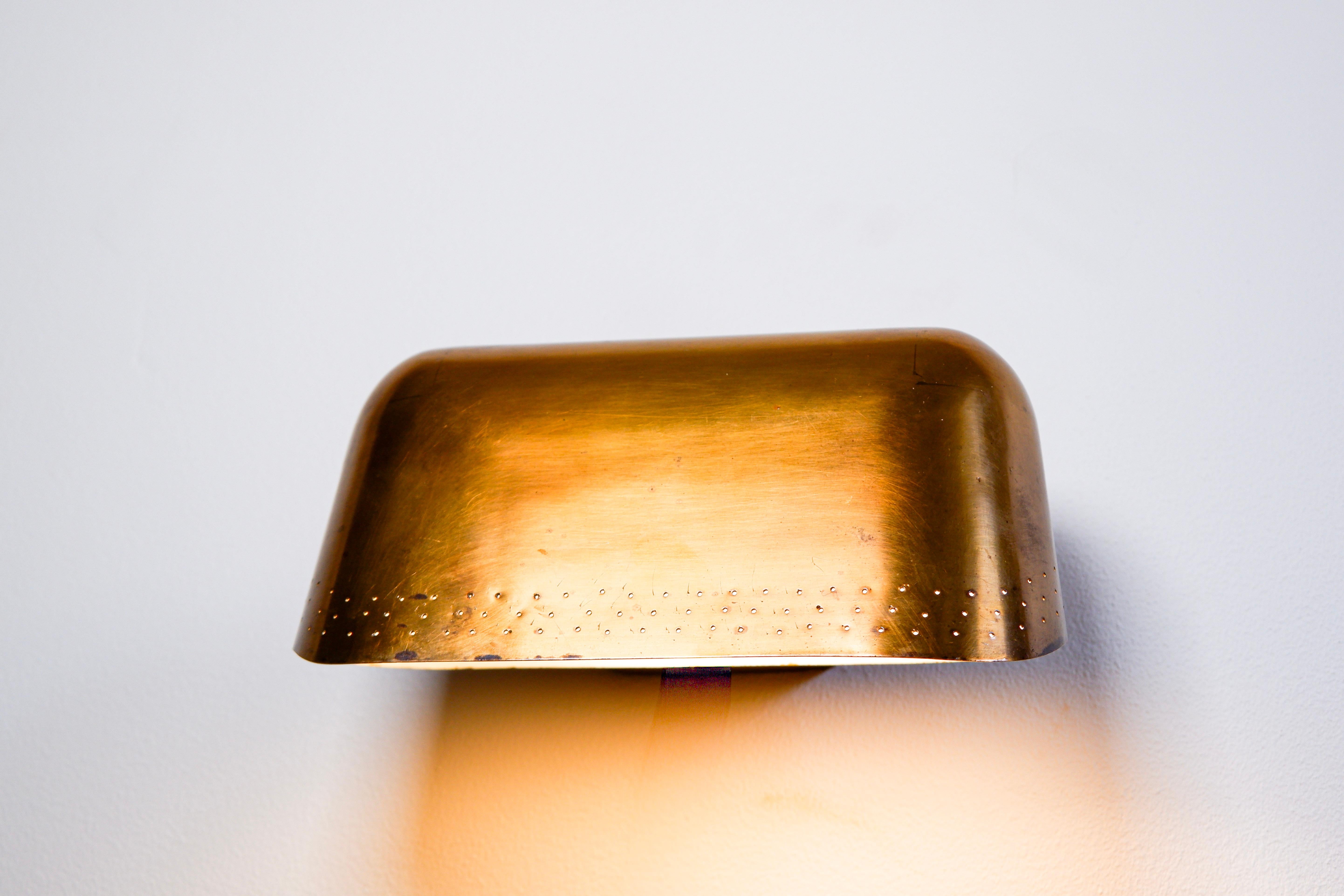 Mid-20th Century Paavo Tynell custom wall lamp. circa 1950. Taito Oy For Sale