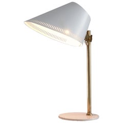 Paavo Tynell Desk Light in Brass and White Metal