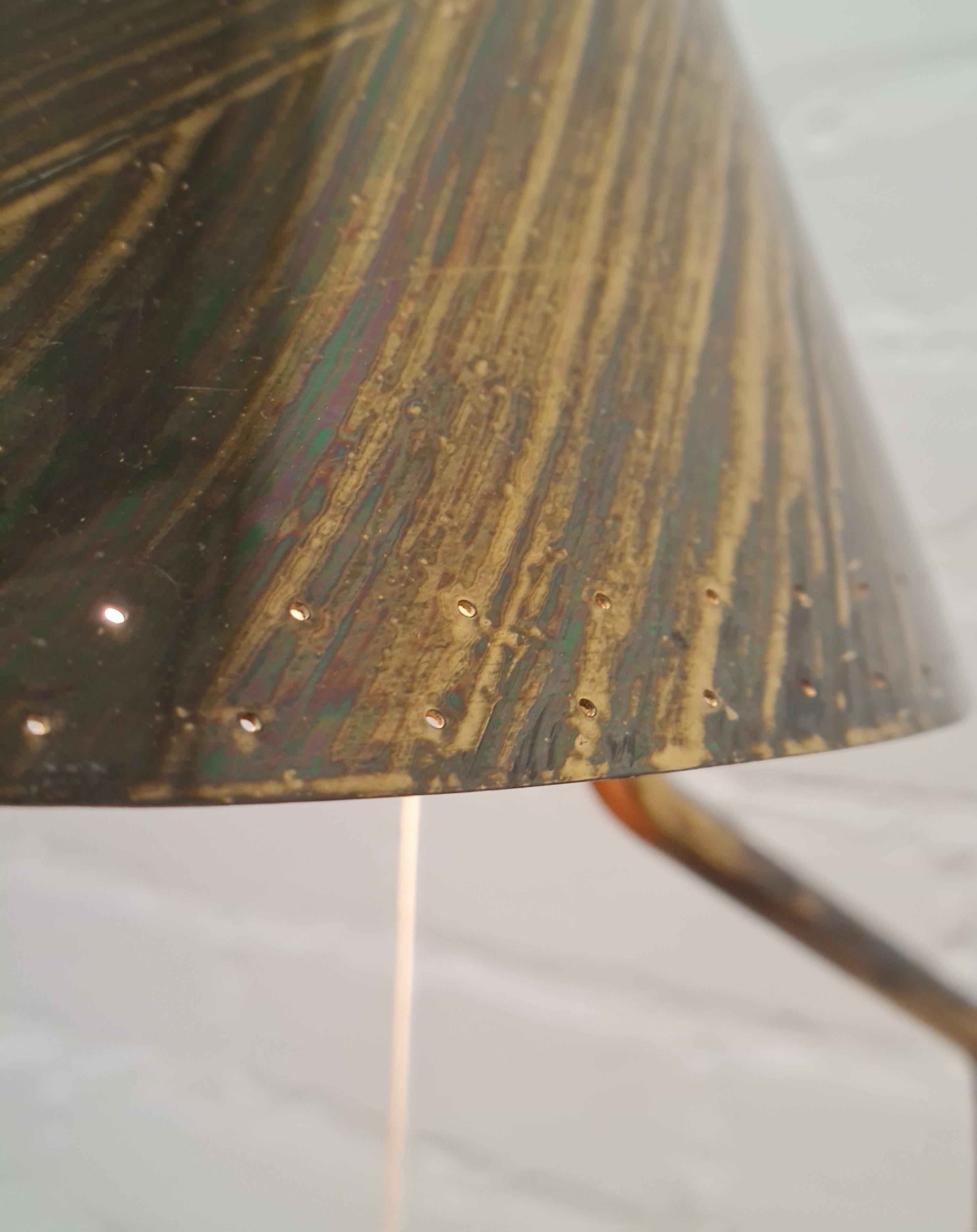 Paavo Tynell Finnair Table Mounted Brass Lamp, Taito, 1950s. For Sale 2