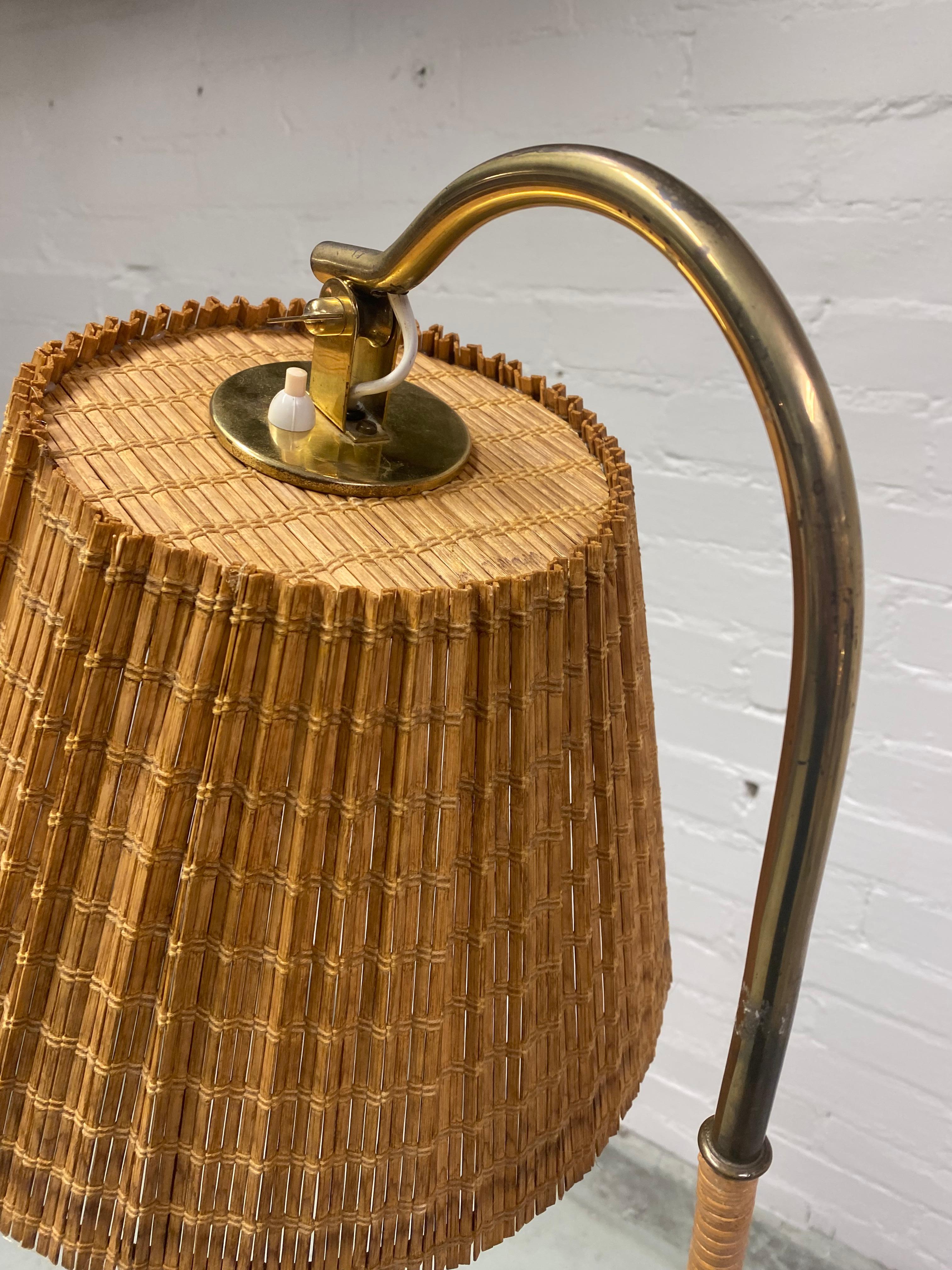 Brass Paavo Tynell Floor Lamp model. 9609, Taito