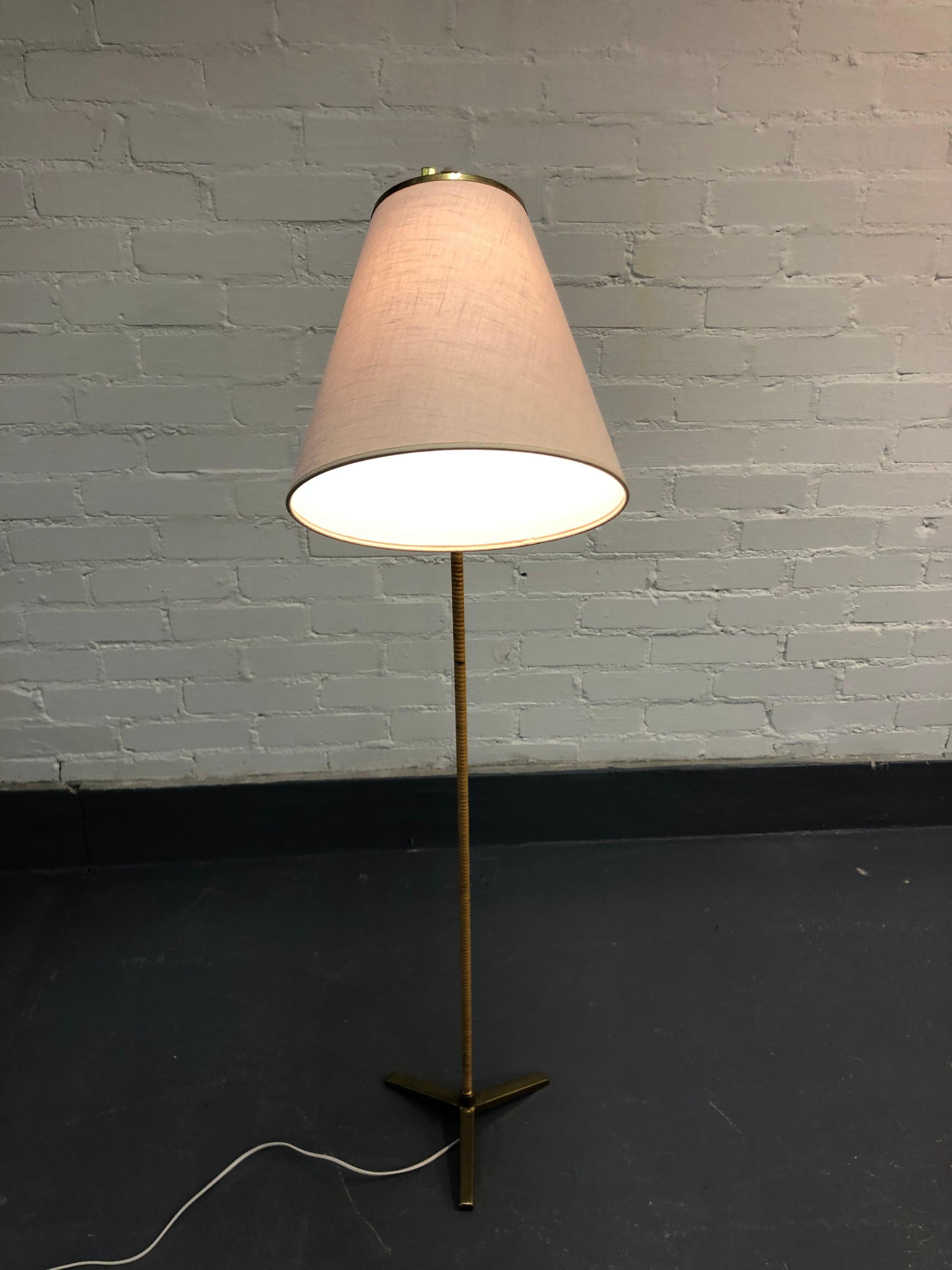Brass Paavo Tynell Floor Lamp Model 9631, Taito Oy