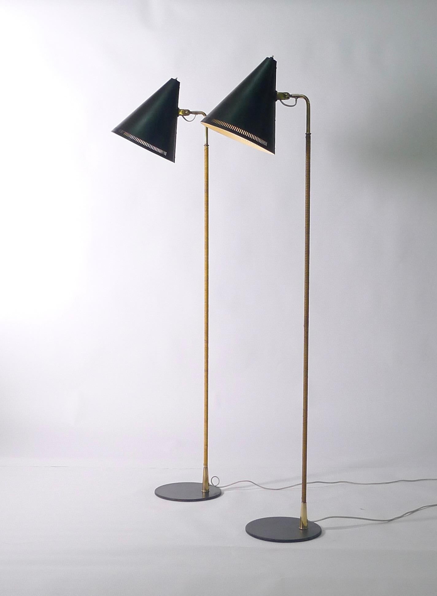 Mid-Century Modern Paavo Tynell Floor Lamp, Model K10-10-10, for Idman, Finland