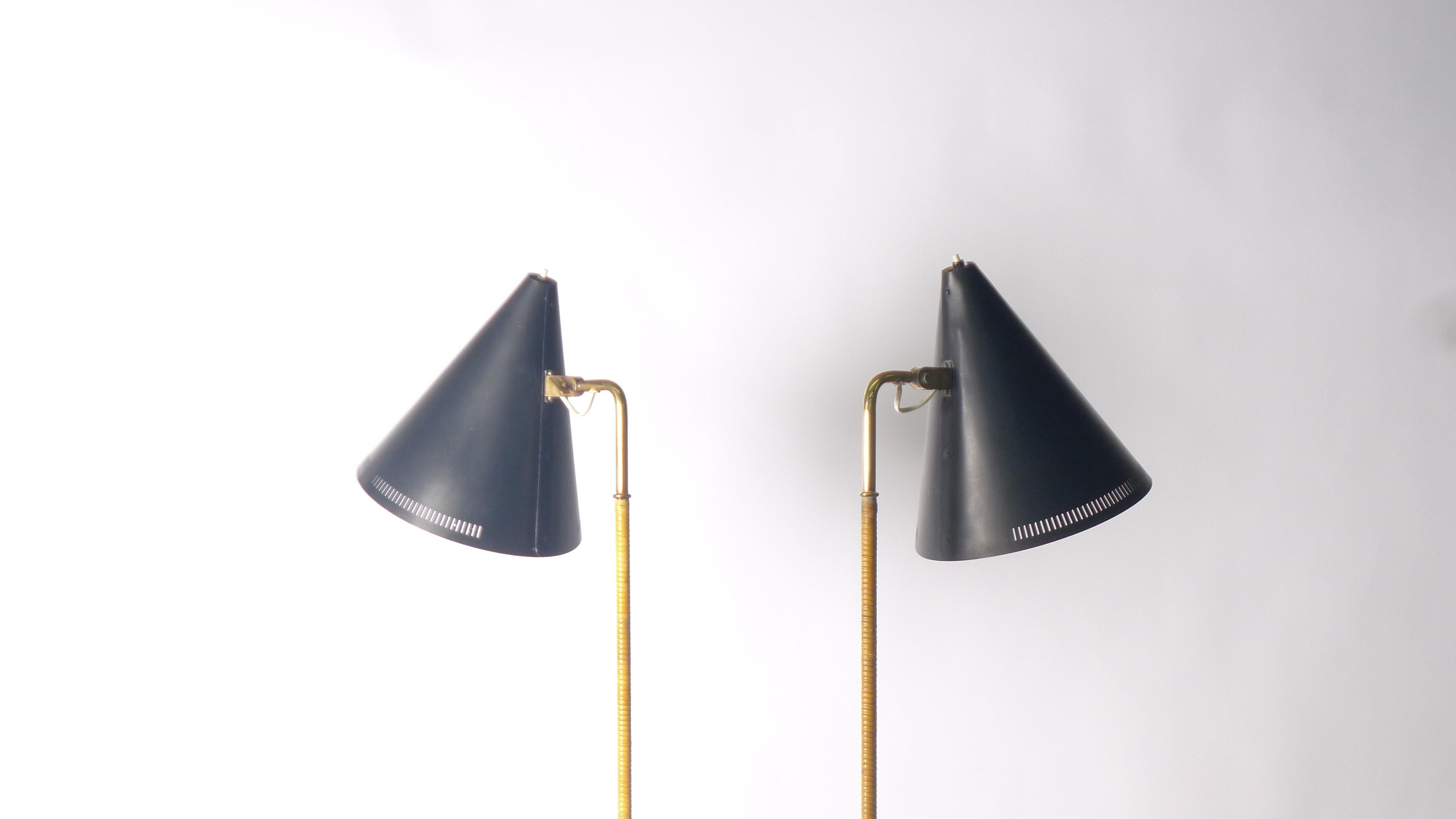 Metal Paavo Tynell Floor Lamp, Model K10-10-10, for Idman, Finland
