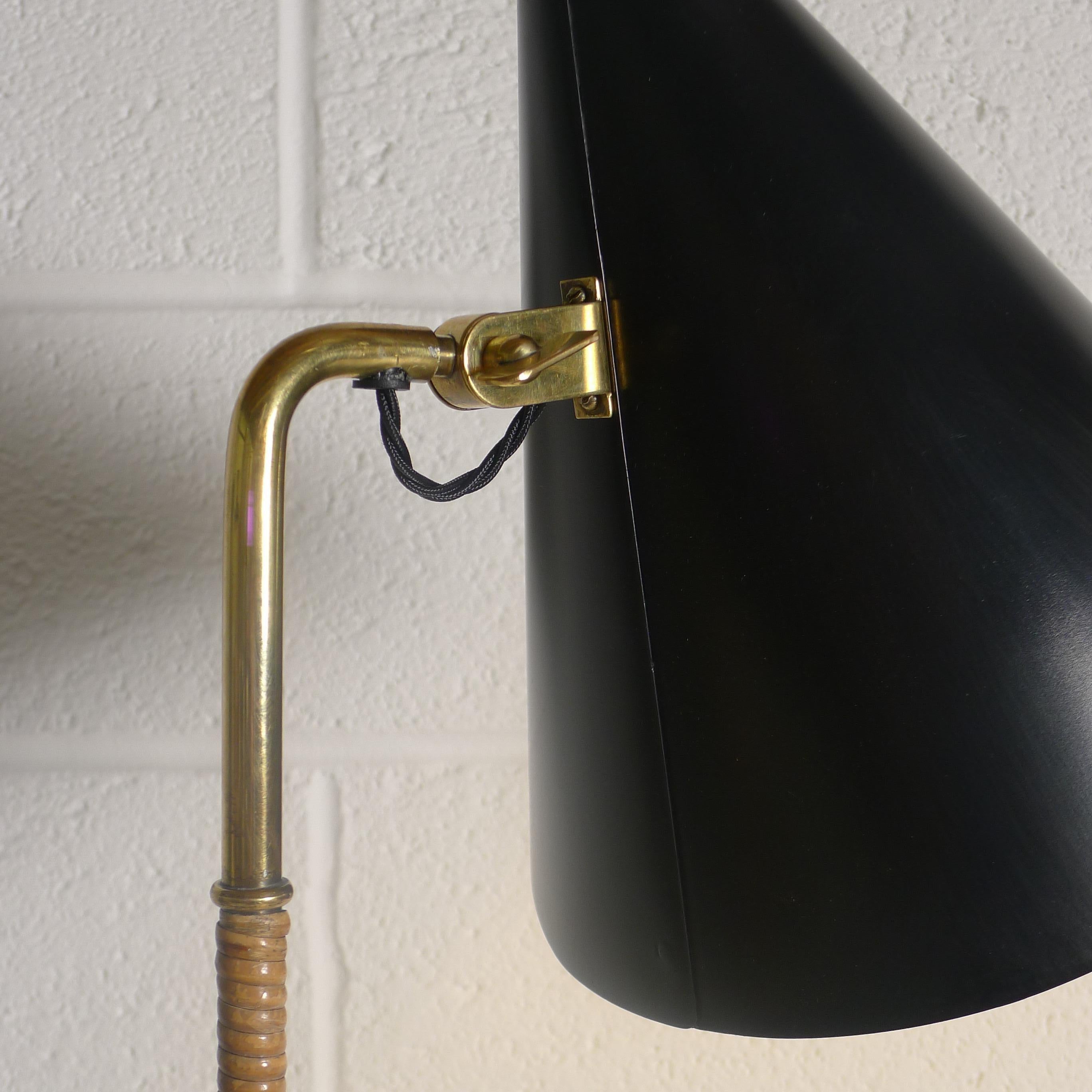 Paavo Tynell Floor Lamp, Model K10-10 for Taito-Oy, Finland, 1950s In Good Condition In Wargrave, Berkshire