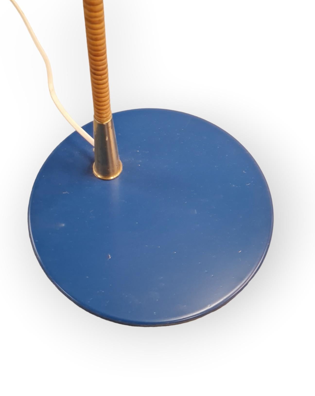 Metal Paavo Tynell Floor Lamp Model K10-10, Idman Oy For Sale