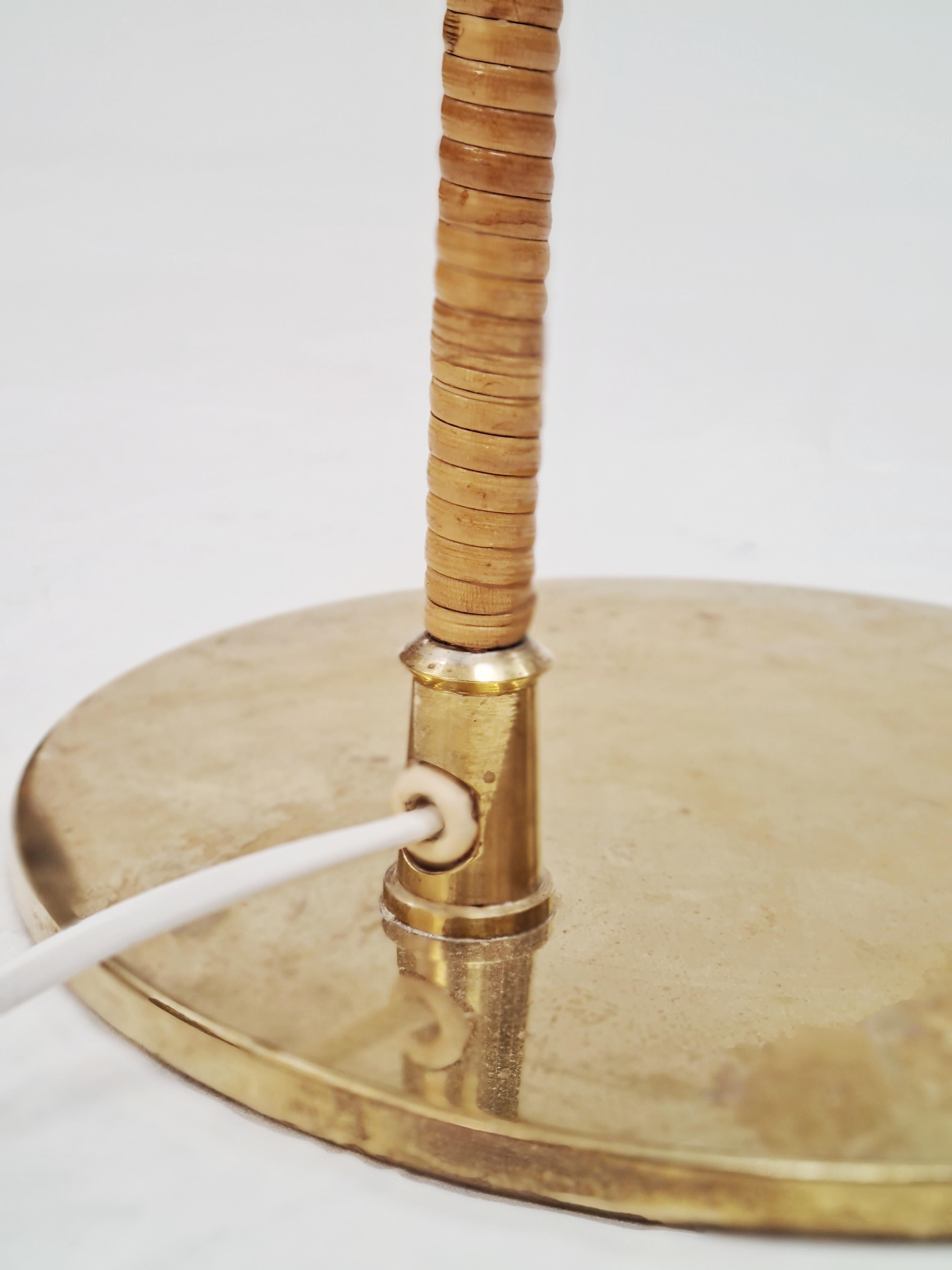 Brass Paavo Tynell Floor Lamp Model K10-9 '9628' by Idman