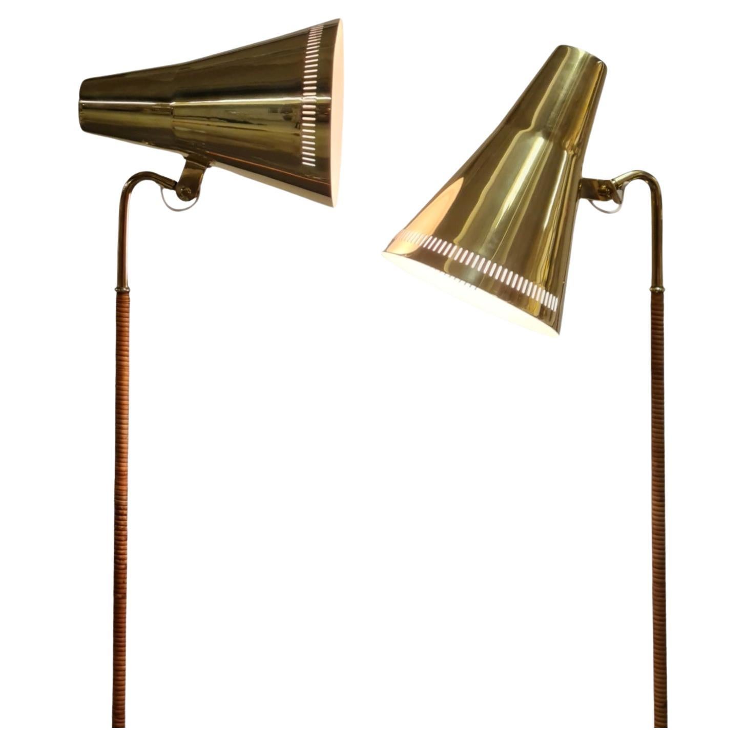 A Pair of Paavo Tynell Floor Lamps Model '9628'  for Taito